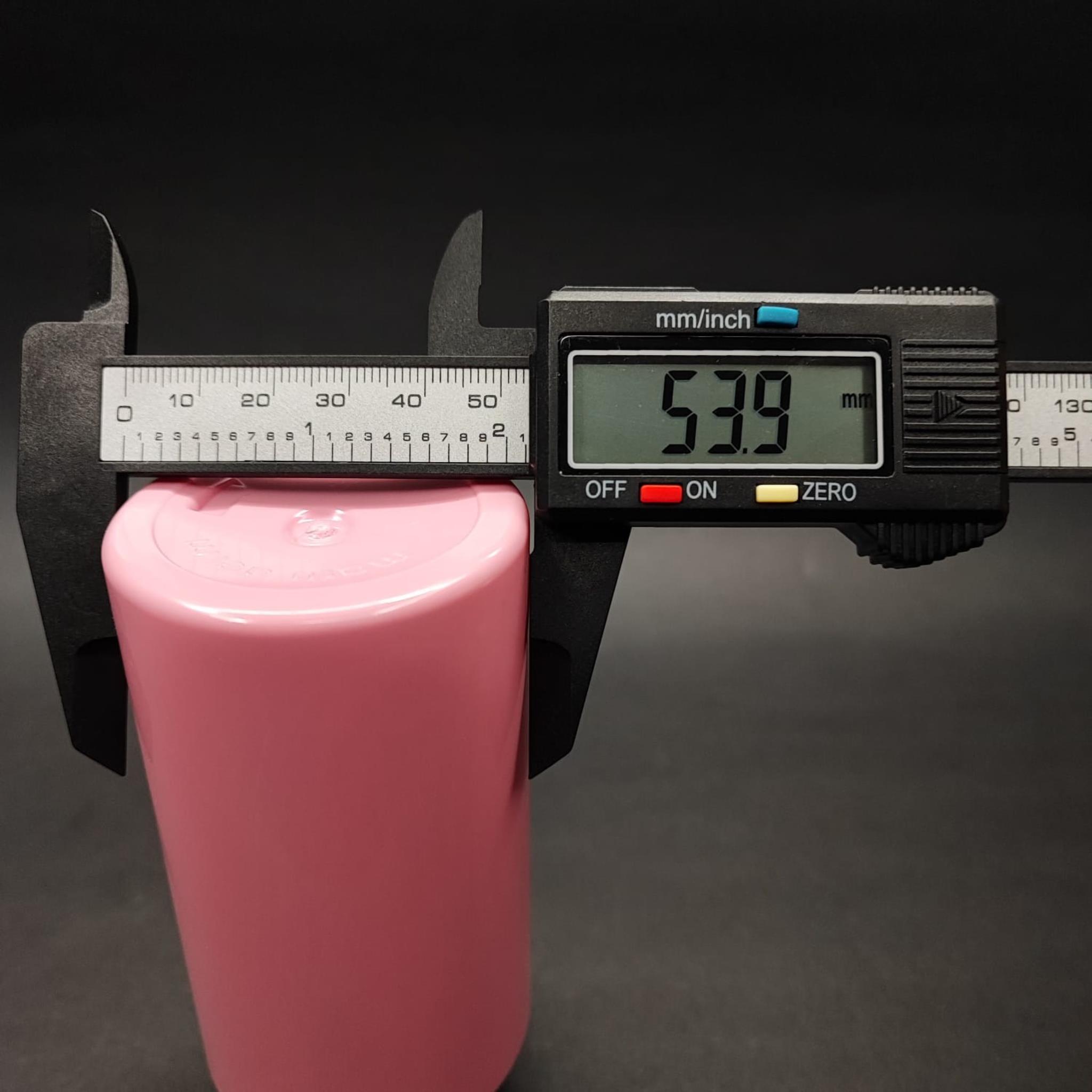 200 CC KÜT BOYUNLU SİLİNDİR PET ŞİŞE (24 GR) - SİYAH FLİPTOP KAPAKLI - 200 ML PLASTİK ŞİŞE - PEMBE