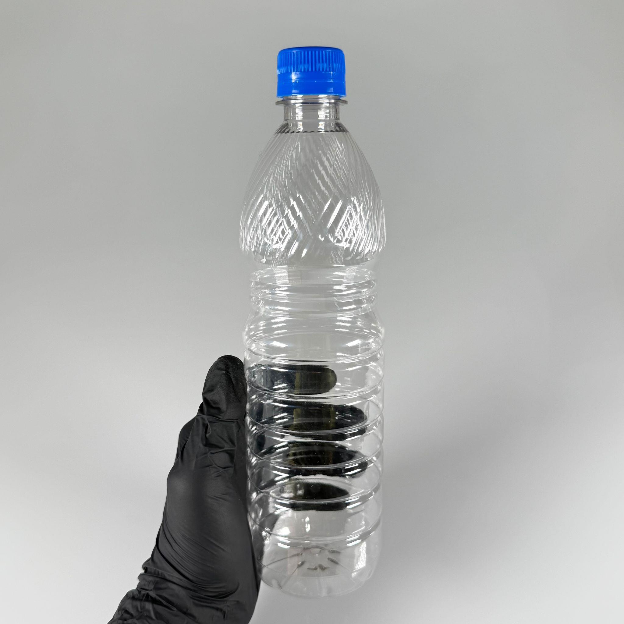 0,75 LT KİLİTLİ KAPAKLI PET ŞİŞE - MAVİ KAPAKLI 750 ML BOŞ PET ŞİŞE