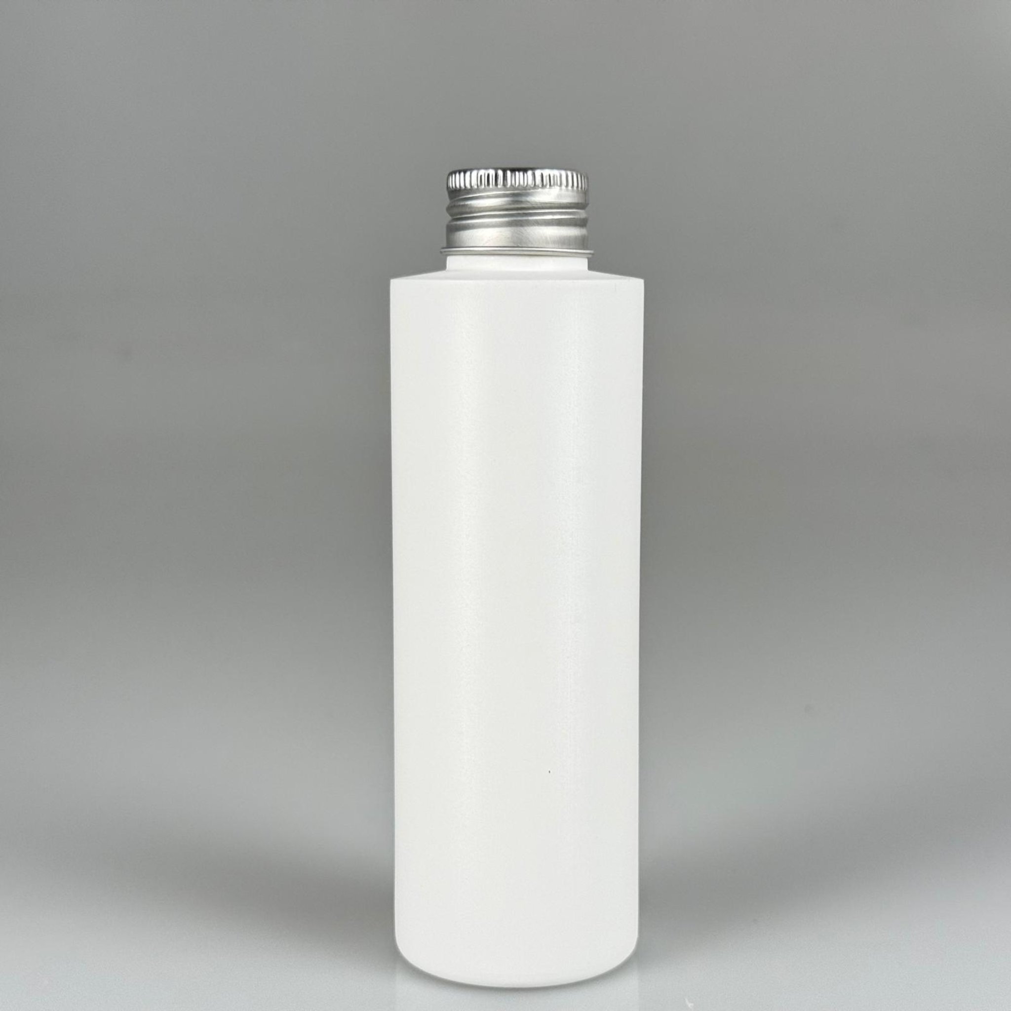 150 CC MAT BEYAZ SERT POLİETİLEN ASETON ŞİŞESİ (24 AĞIZ) + KÖPÜK CONTALI GÜMÜŞ METAL ALÜMİNYUM KAPAK TAKIM - 150 ML KAPAKLI BEYAZ PLASTİK ŞİŞELER