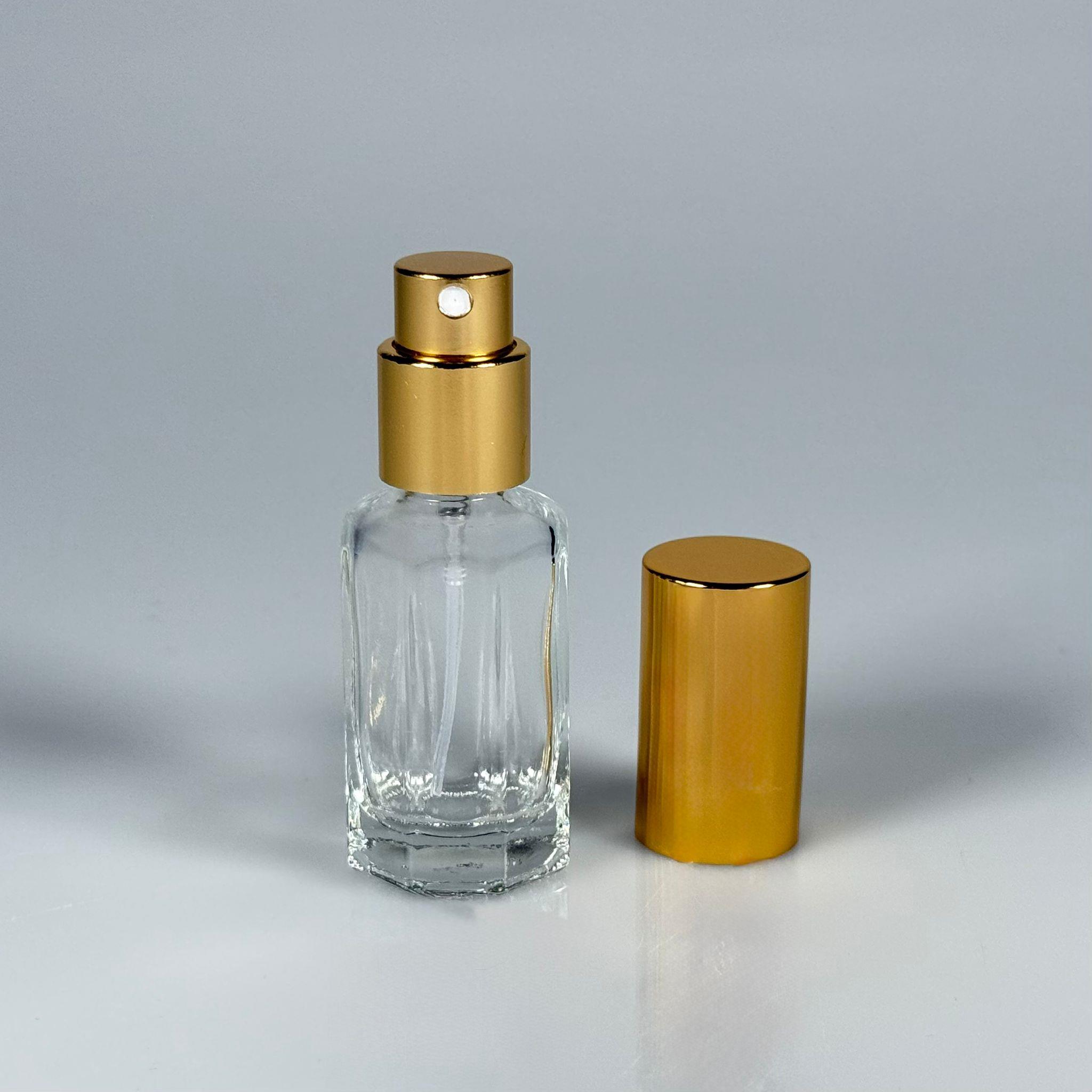 12 ML GOLD SPREYLİ CAM PARFÜM ŞİŞESİ - 12 CC VALFLİ (ELLE ÇEVİREREK KAPANIR , TEKRAR DOLDURULABİLİR) CAM BOŞ PARFÜM ŞİŞELERİ