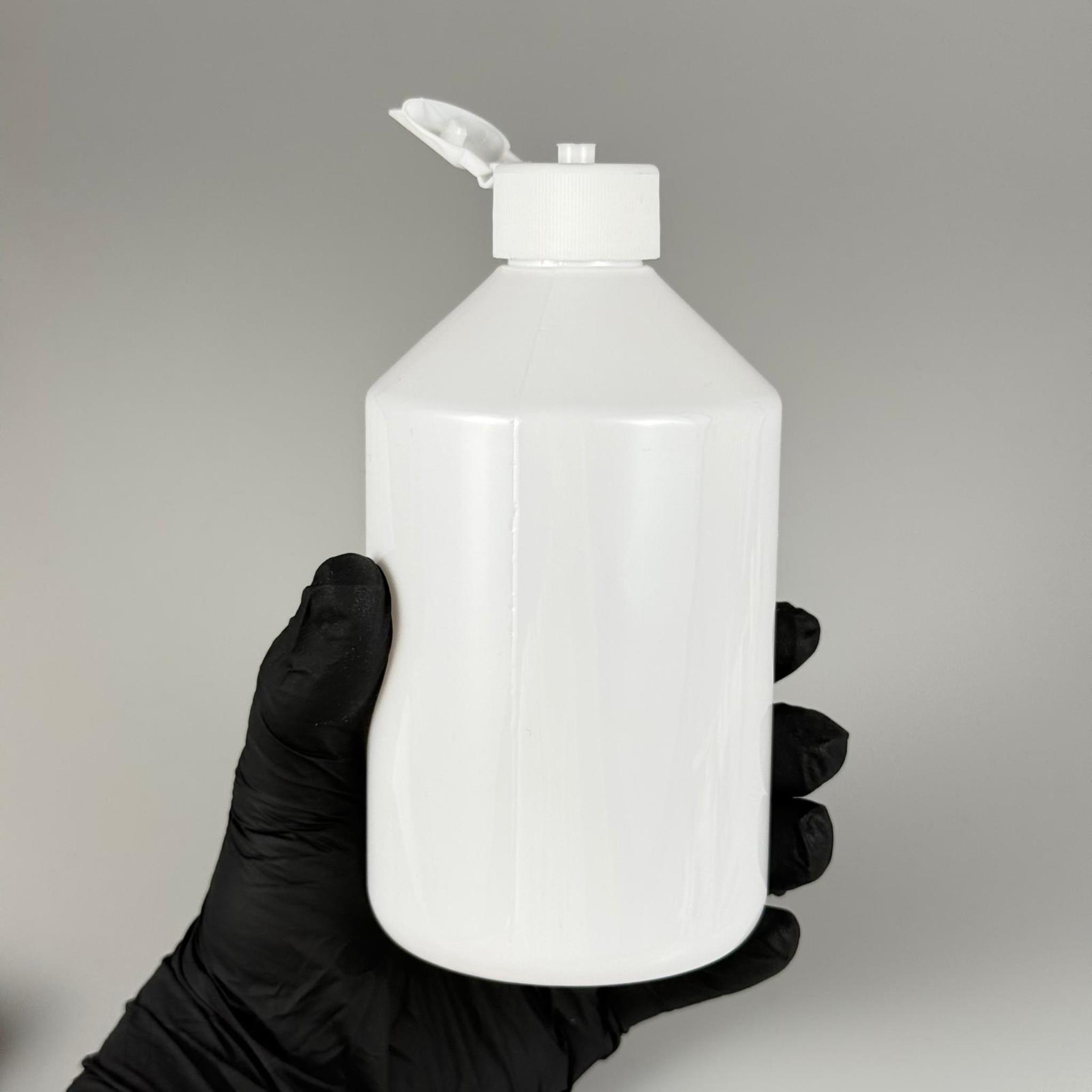 500 CC BEYAZ PET ŞİŞE - 500 ML BEYAZ PLASTİK ŞİŞE BEYAZ FLİPTOP AÇILIR KAPANIR KAPAKLI