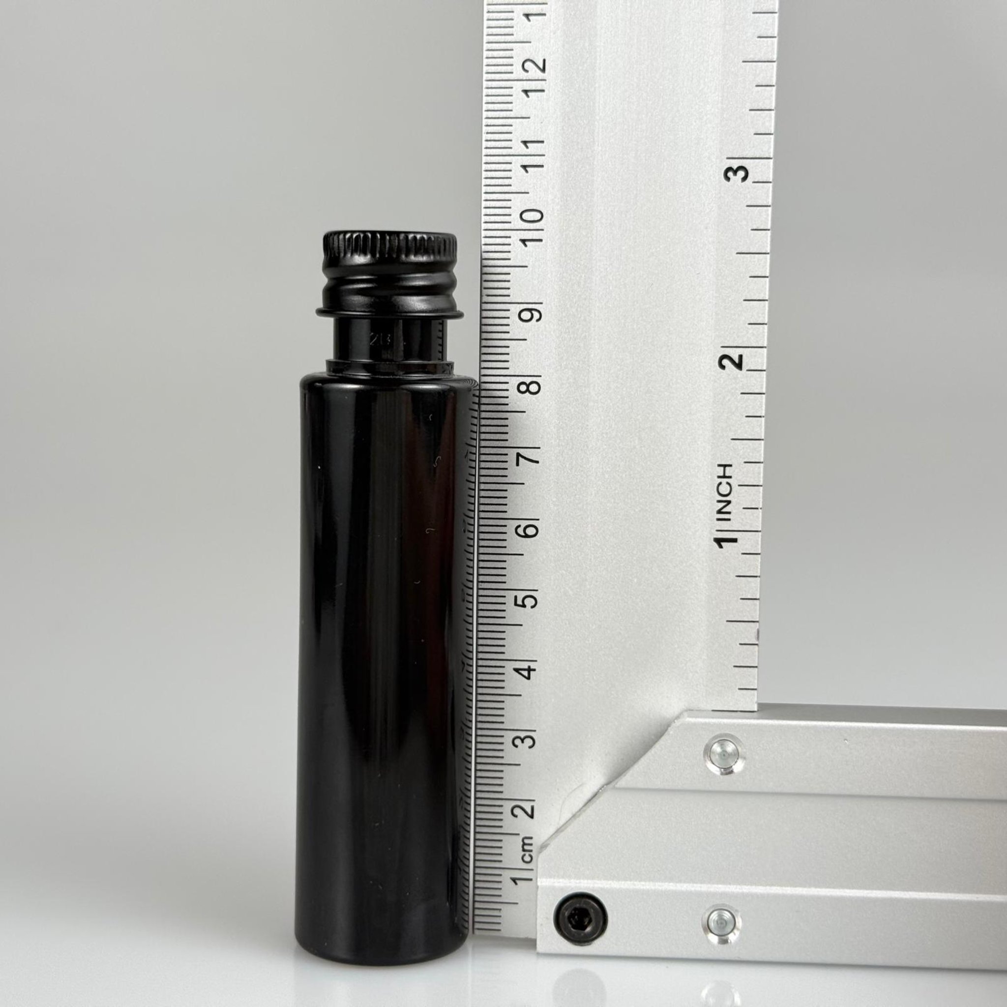 35 CC PET ŞİŞE - KÖPÜK CONTALI SİYAH ALÜMİNYUM METAL KAPAKLI + KÖR TIPALI TAKIM - 35 ML SİYAH PET ŞİŞE