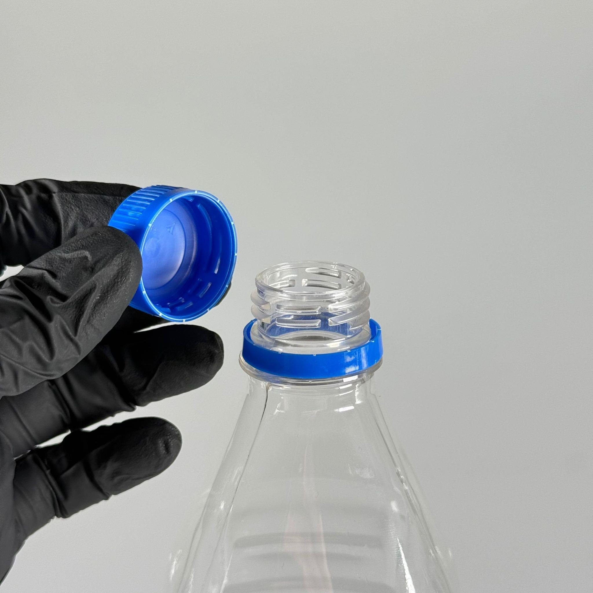 1000 CC KÖŞELİ PET ŞİŞE - MAVİ KİLİTLİ KAPAKLI 1 LİTRE KARE PLASTİK ŞİŞE - ZEYTİNYAĞ ŞİŞESİ