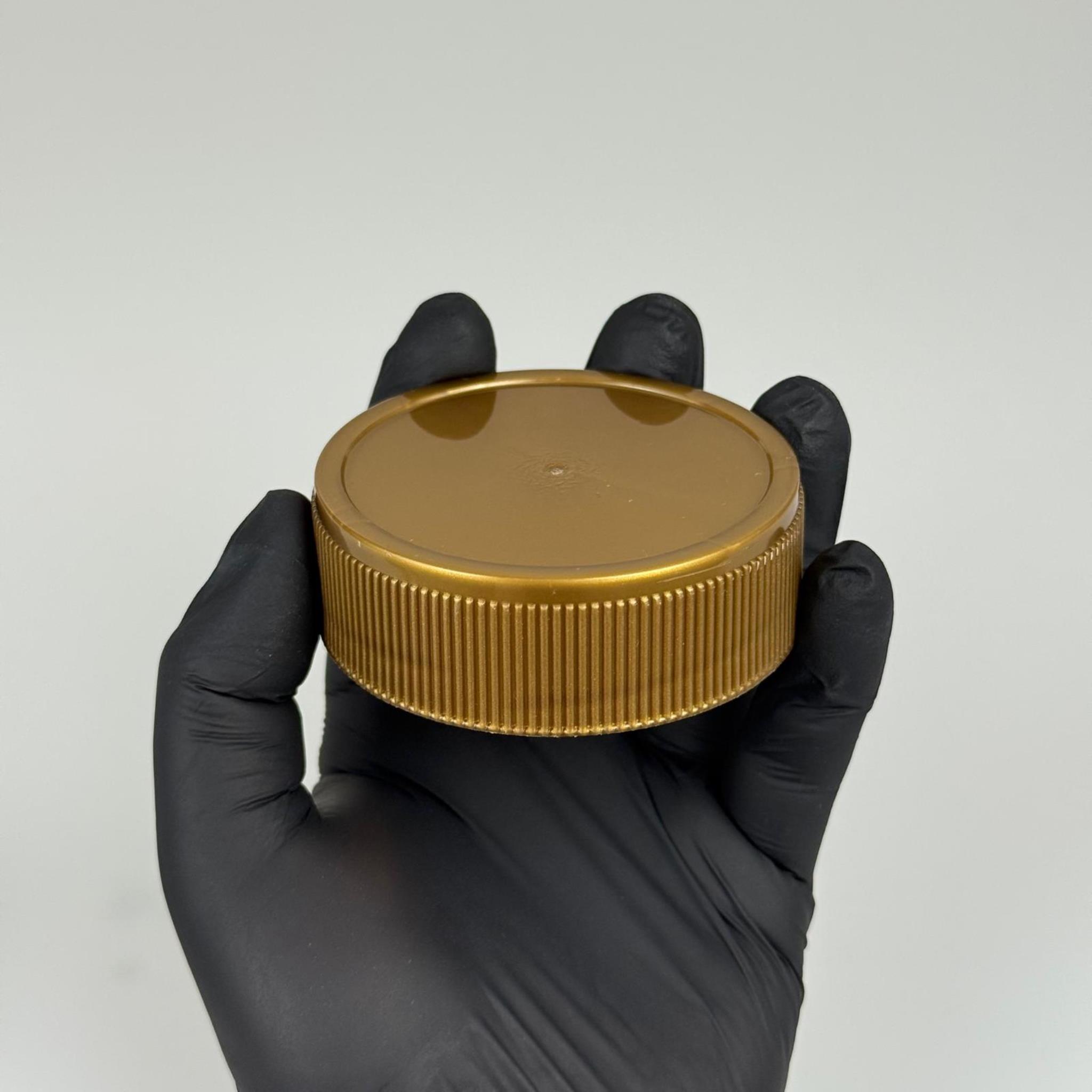 70 MM TWİST-OFF DERİN GOLD PLASTİK KAPAK - ALÜMİNYUM CONTALI - İNDİKSİYON FOLYOLU KAPAK