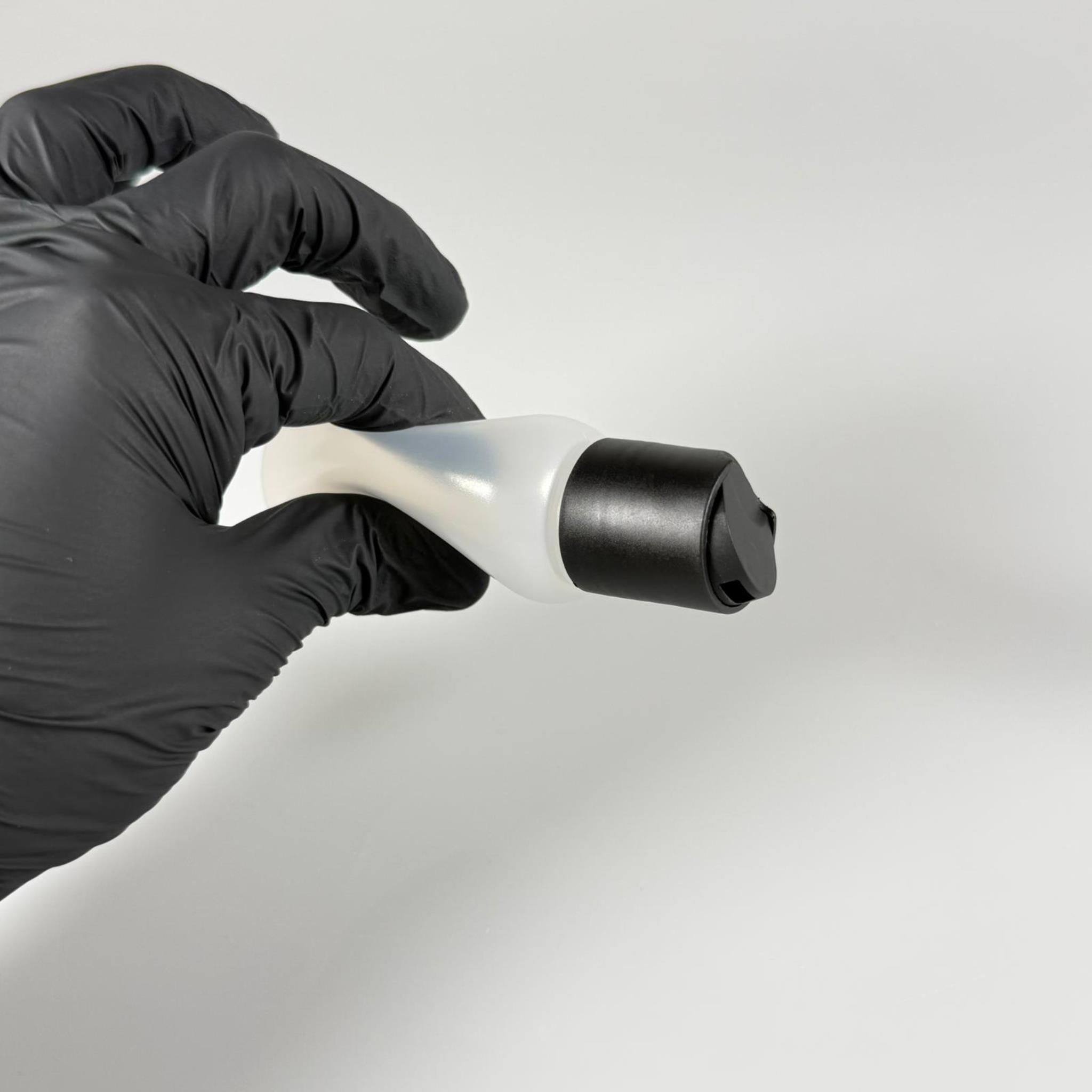 50 ML SIKILABİLİR YUMUŞAK POLİETİLEN PE PLASTİK ŞİŞE - SİYAH DİSKTOP ŞAMPUAN AKITICI - 50 cc sos, yağ, kartuş, mürekkep vb için boş şişeler