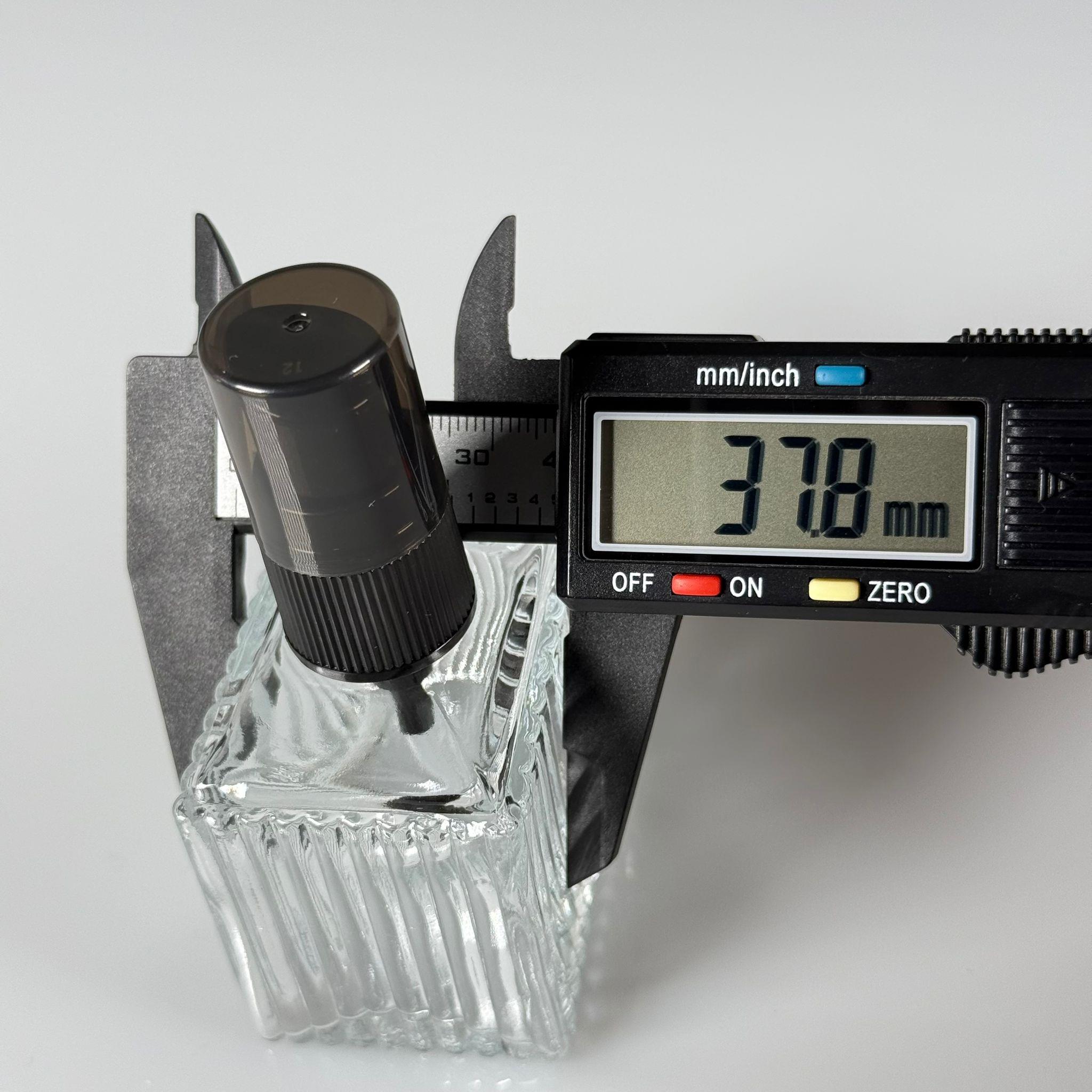 50 CC DESENLİ ÇİZGİLİ CAM ŞİŞE - SİYAH LOSYON POMPALI - 50 ML PRESTİJLİ ŞİŞE