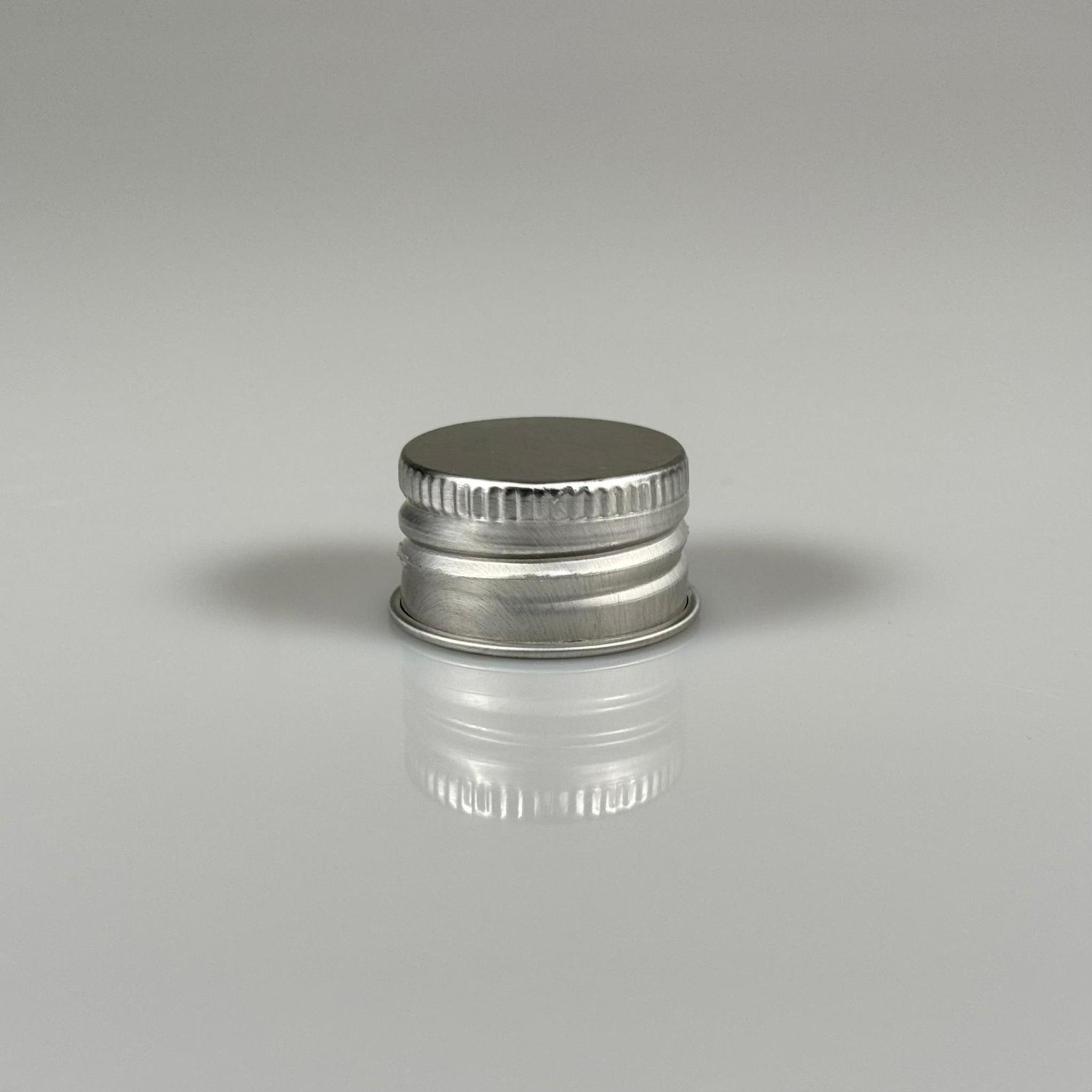 24 MM VİDALI METAL GÜMÜŞ KAPAK