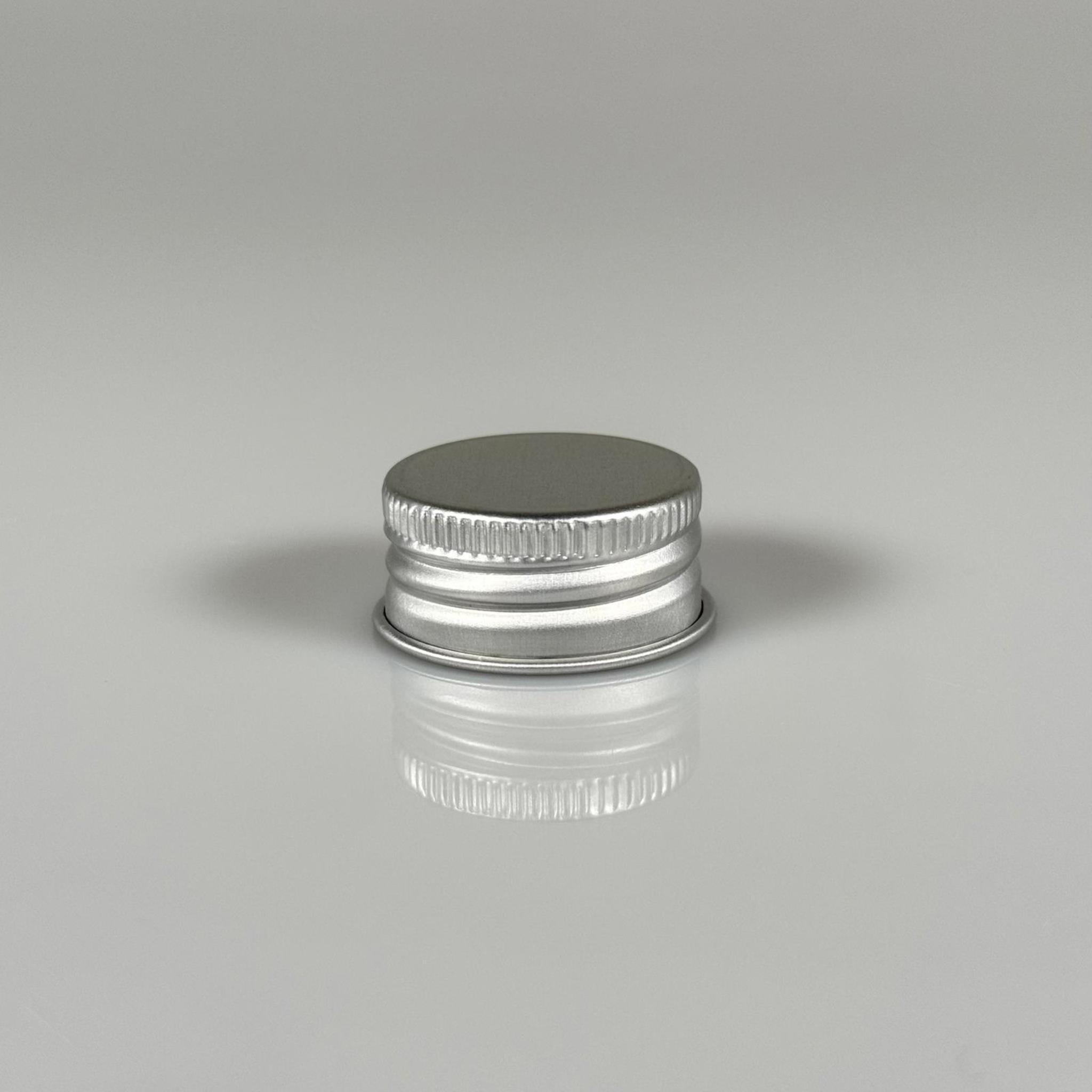 28 MM VİDALI GÜMÜŞ ALÜMİNYUM METAL KAPAK SERT (COLD BREW ŞİŞE KAPAĞI - SOĞUK KAHVE ŞİŞESİ KAPAĞI)