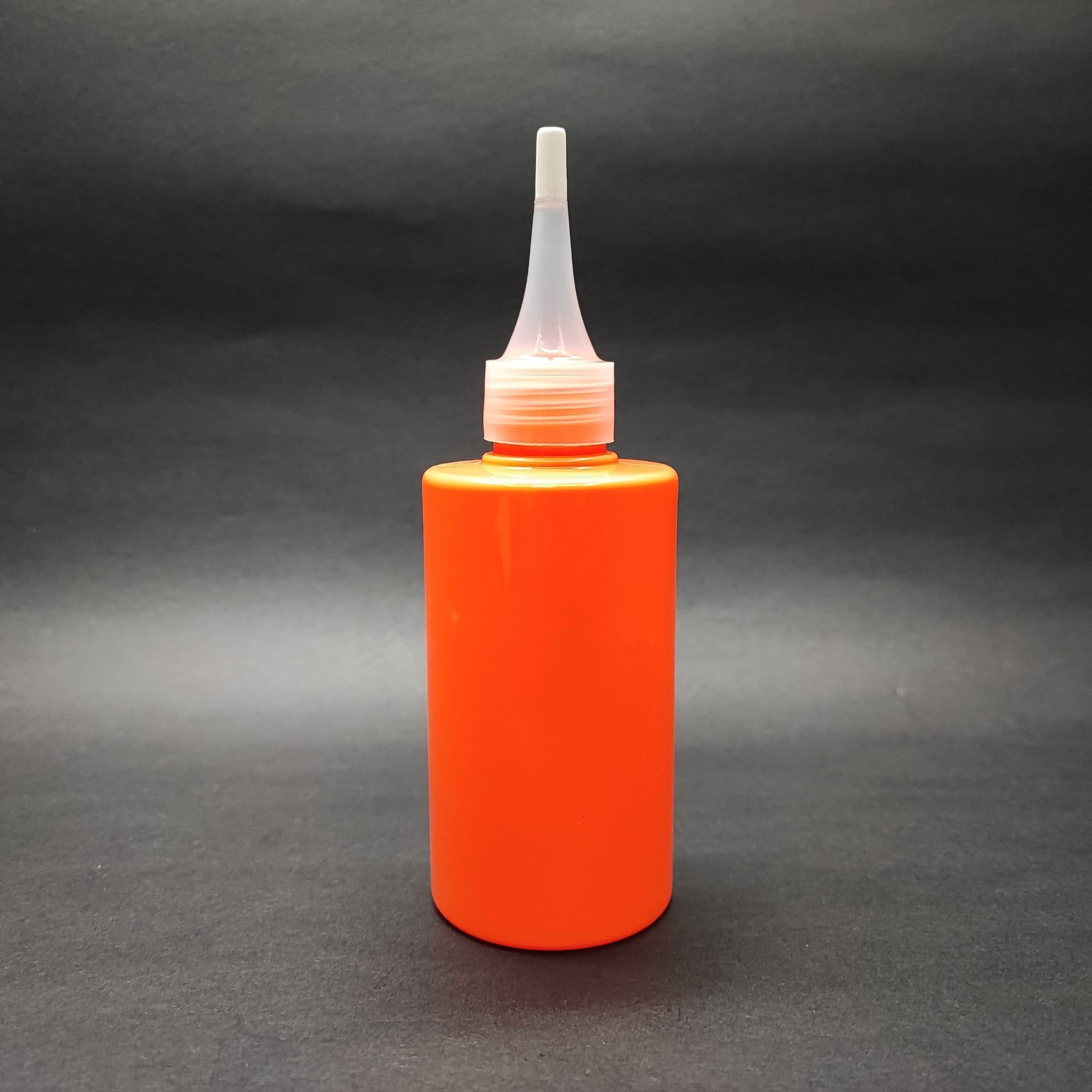 200 CC KÜT BOYUNLU SİLİNDİR PET ŞİŞE (24 GR) - AKITICI KAPAKLI - 200 ML PLASTİK ŞİŞE - TURUNCU