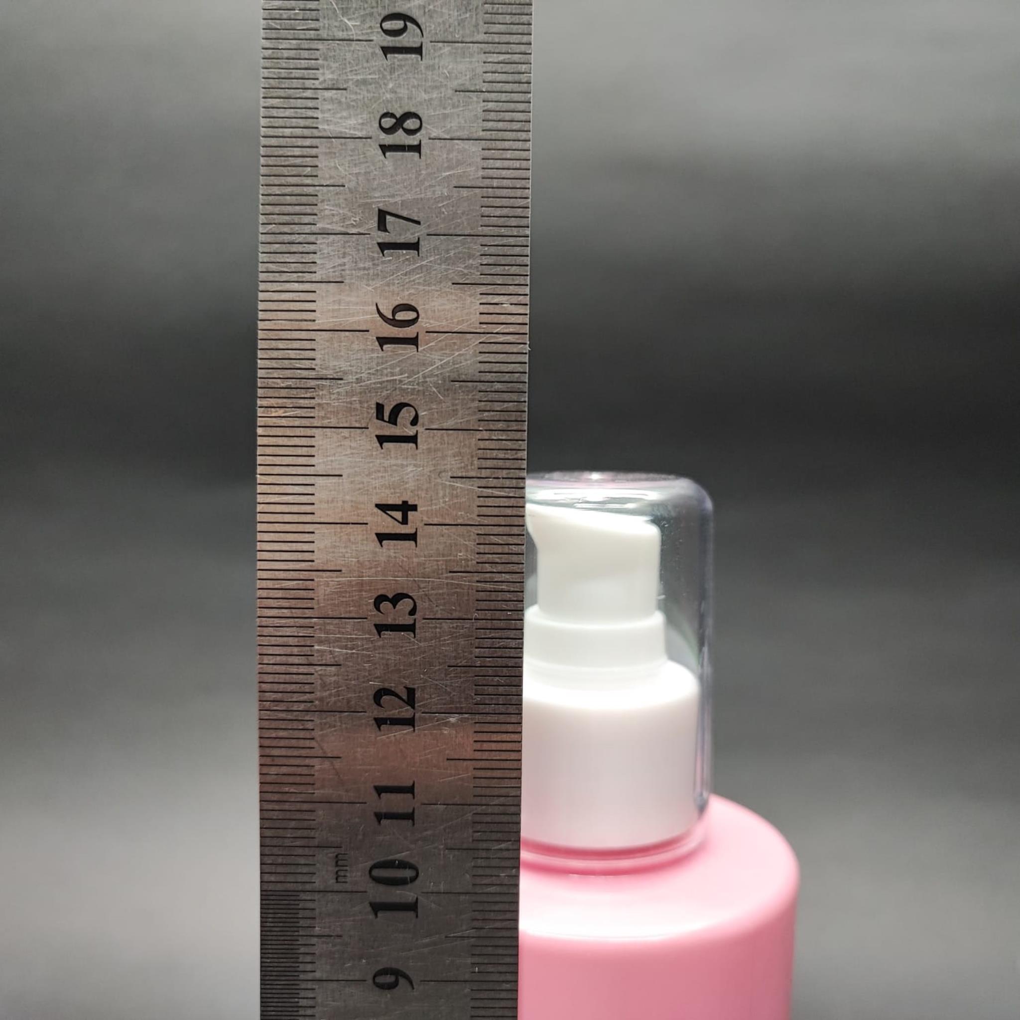 200 CC KÜT BOYUNLU SİLİNDİR PET ŞİŞE (24 GR) - BEYAZ LOSYON POMPALI - 200 ML PLASTİK ŞİŞE - PEMBE