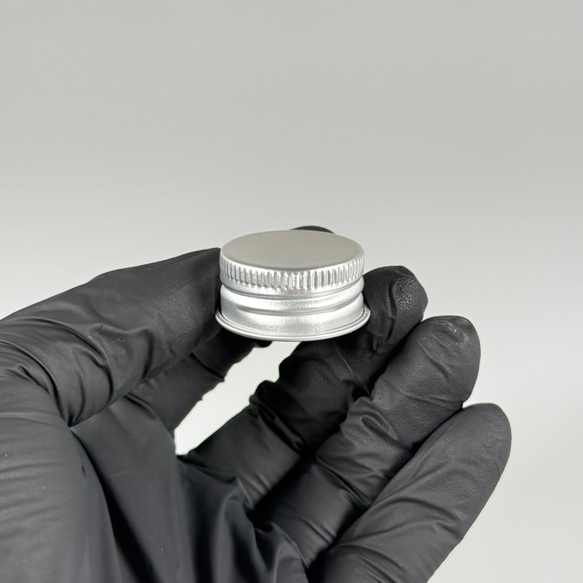 28 MM VİDALI GÜMÜŞ ALÜMİNYUM METAL KAPAK SERT (COLD BREW ŞİŞE KAPAĞI - SOĞUK KAHVE ŞİŞESİ KAPAĞI)