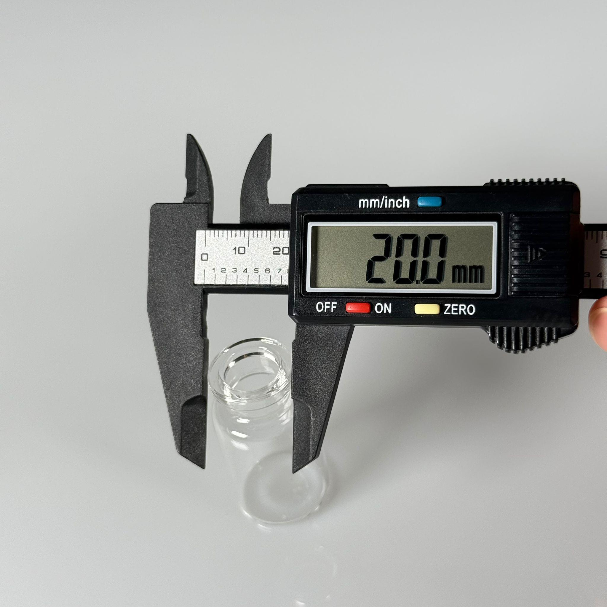 BOROSİLİKAT MANTAR TIPALI CAM ŞİŞE - 15 CC - 24x45 MM - ÇEKME CAM BORU FLAKON İNCE PENİSİLİN ŞİŞESİ