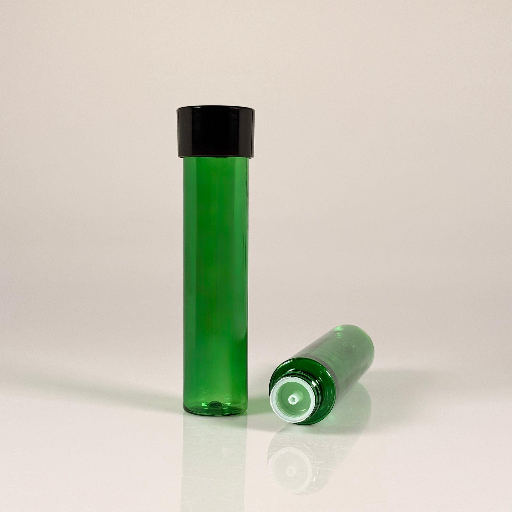 100 CC UZUN SİLİNDİR YEŞİL PET ŞİŞE (24 GR)  - SİYAH DERİN ETEKLİ KAPAKLI KOLONYA TIPALI - 100 ML BİBERİYE SUYU, LAVANTA YAĞI, SAÇ SERUM, TONİK VB İÇİN PLASTİK KOZMETİK AMBALAJLARI