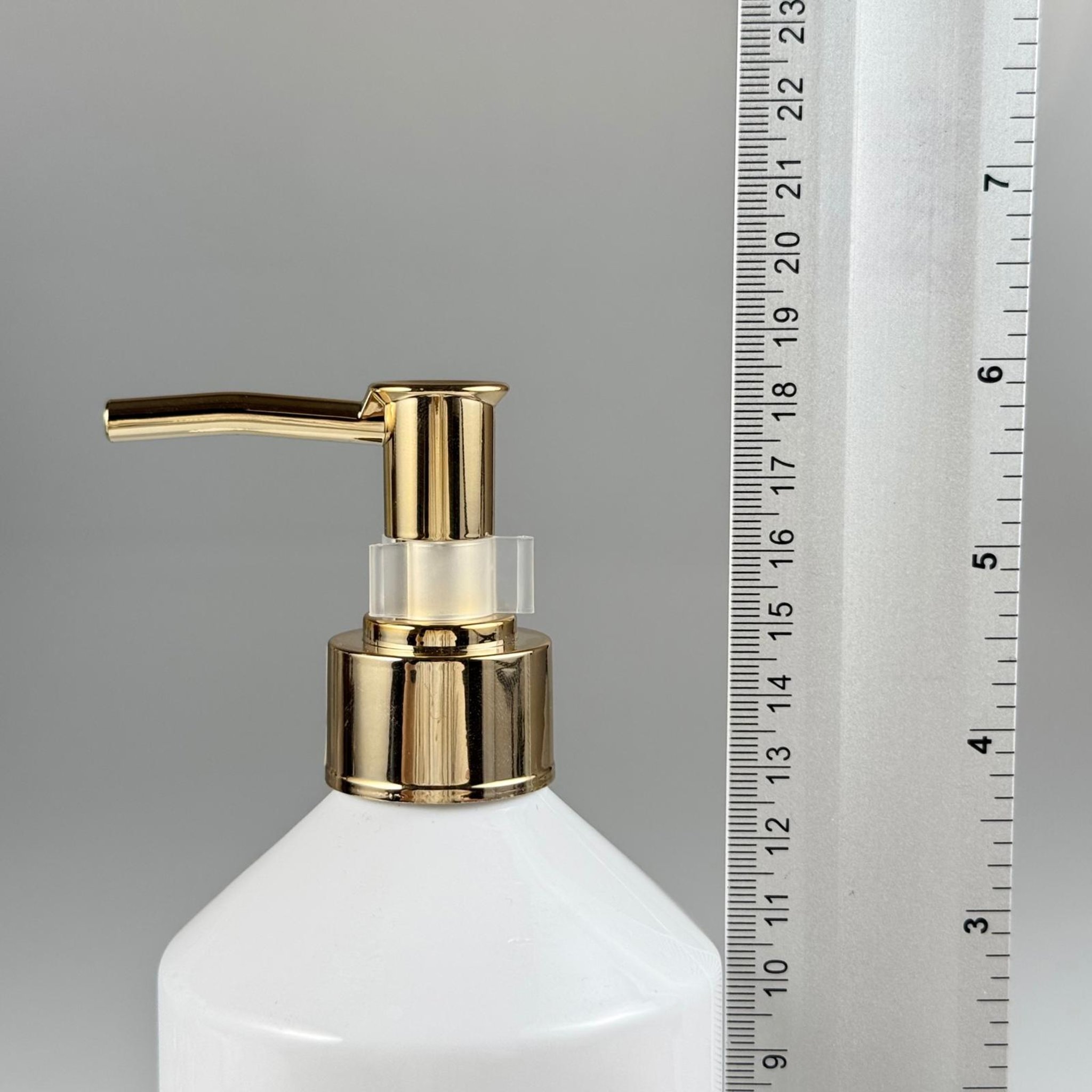 500 CC BEYAZ PET ŞİŞE - 500 ML BEYAZ PLASTİK ŞİŞE KLİPSLİ LÜX GOLD POMPALI - LÜKS SIVI SABUN POMPALI PLASTİK ŞİŞE
