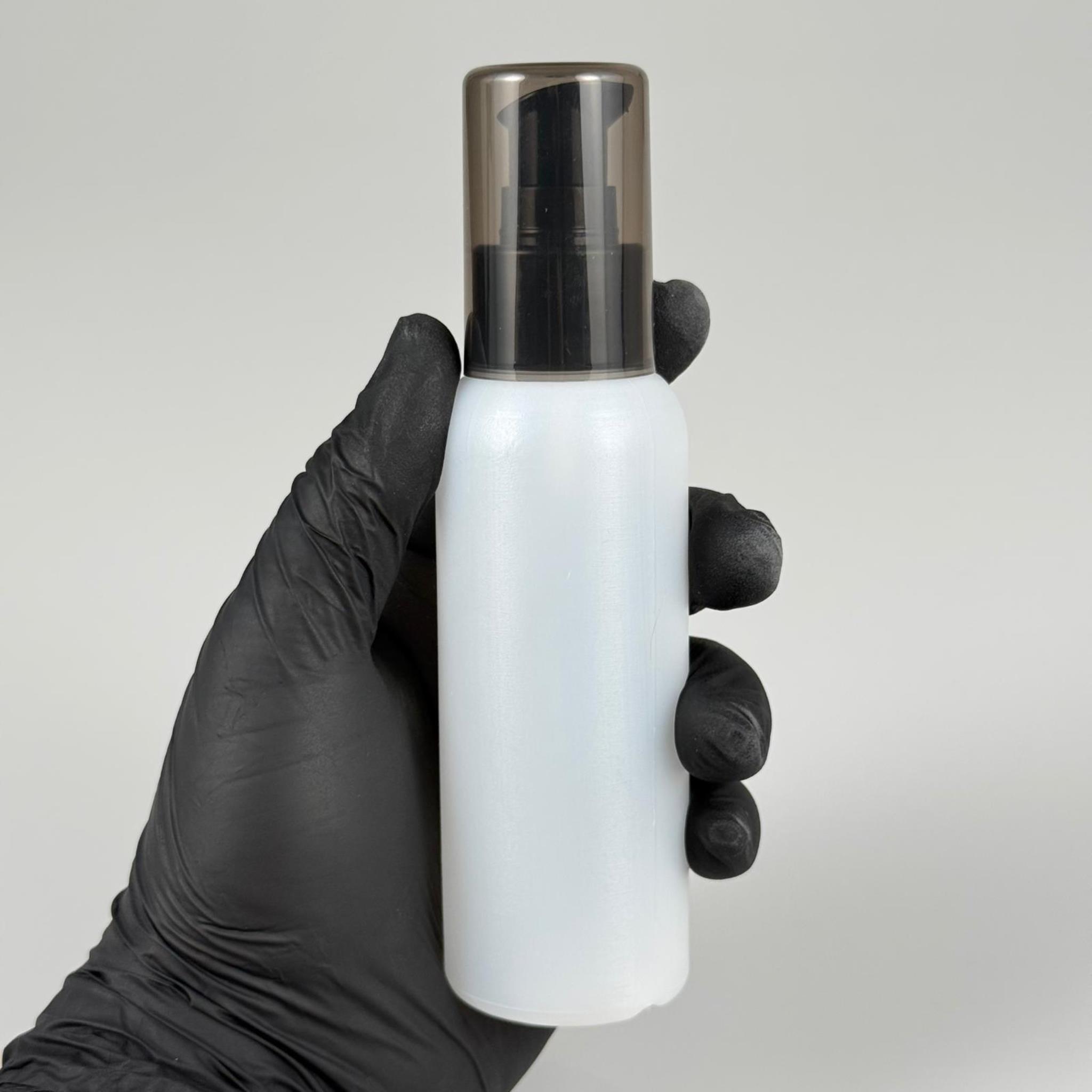 100 CC NATÜREL SERT POLİETİLEN ŞİŞE + SİYAH LOSYON POMPALI - 100 ML SİYAH LOSYON POMPALI SERT POLİETİLEN ŞİŞE (YOĞUN KIVAMLI SIVILARDA TIKANMAZ)
