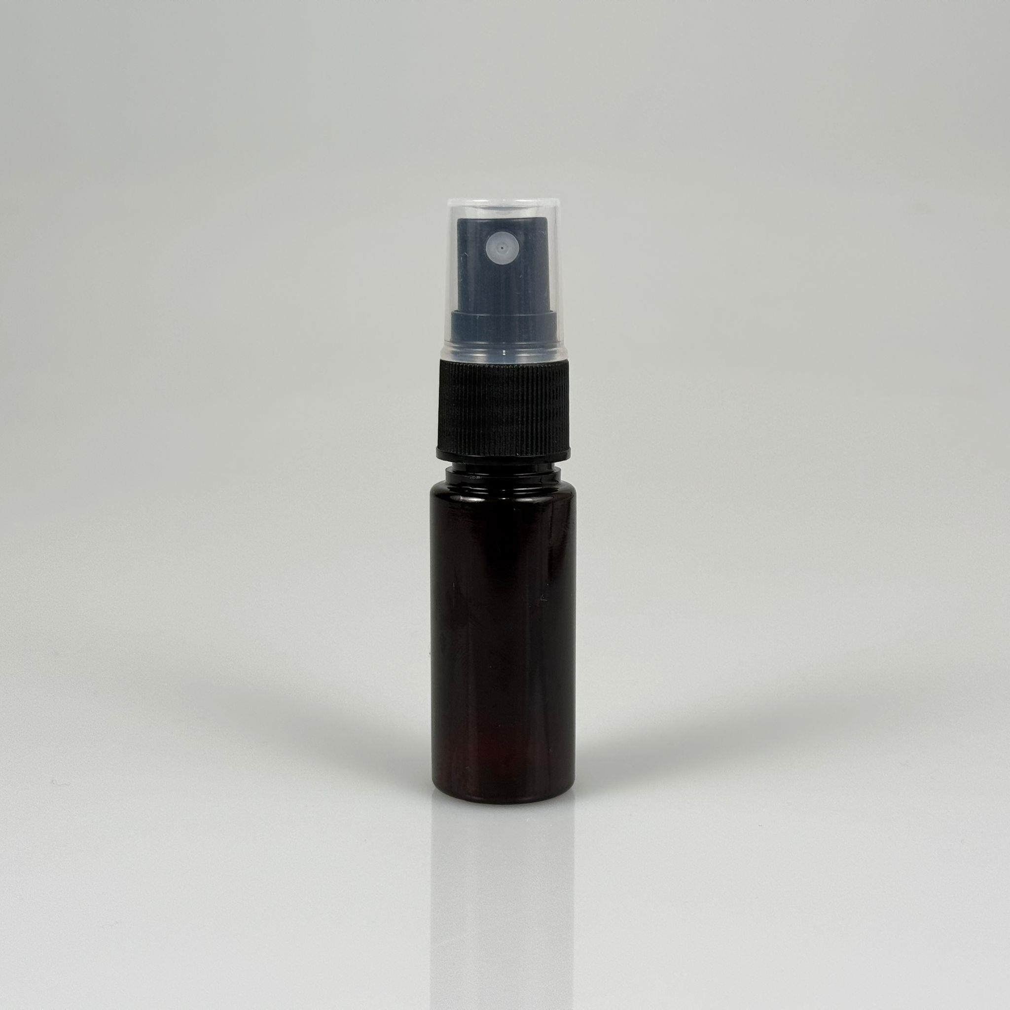 15 CC SİLİNDİR PET ŞİŞE - SİYAH SPREYLİ - 15 ML PET ŞİŞE - AMBER, KAHVERENGİ