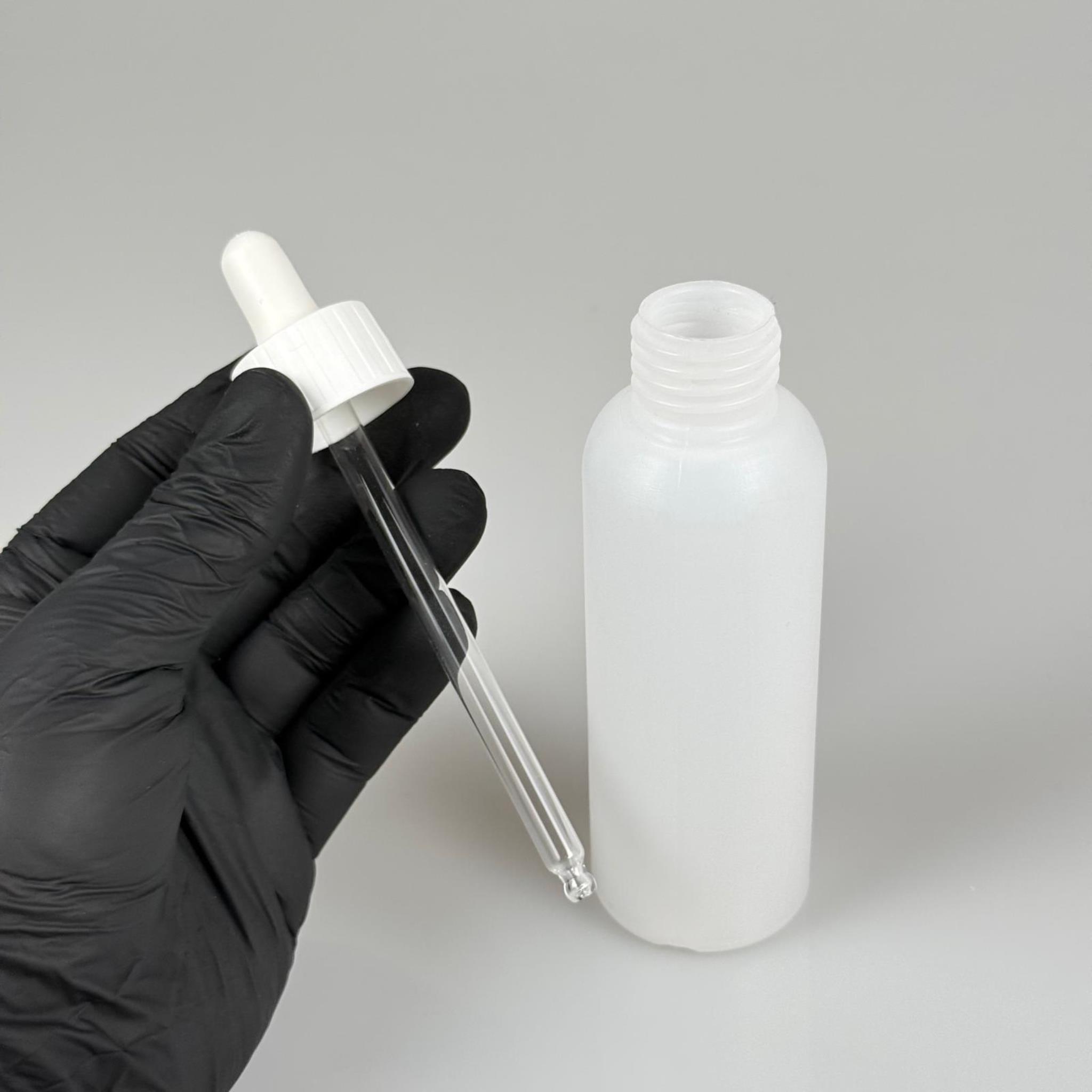 100 CC NATÜREL SERT POLİETİLEN ŞİŞE ( 24 MM ) + BEYAZ EMZİK + BEYAZ KAPAK + CAM DAMLALIK SETİ - 100 ML CAM DAMLALIK TAKIM SERT POLİETİLEN ŞİŞESİ