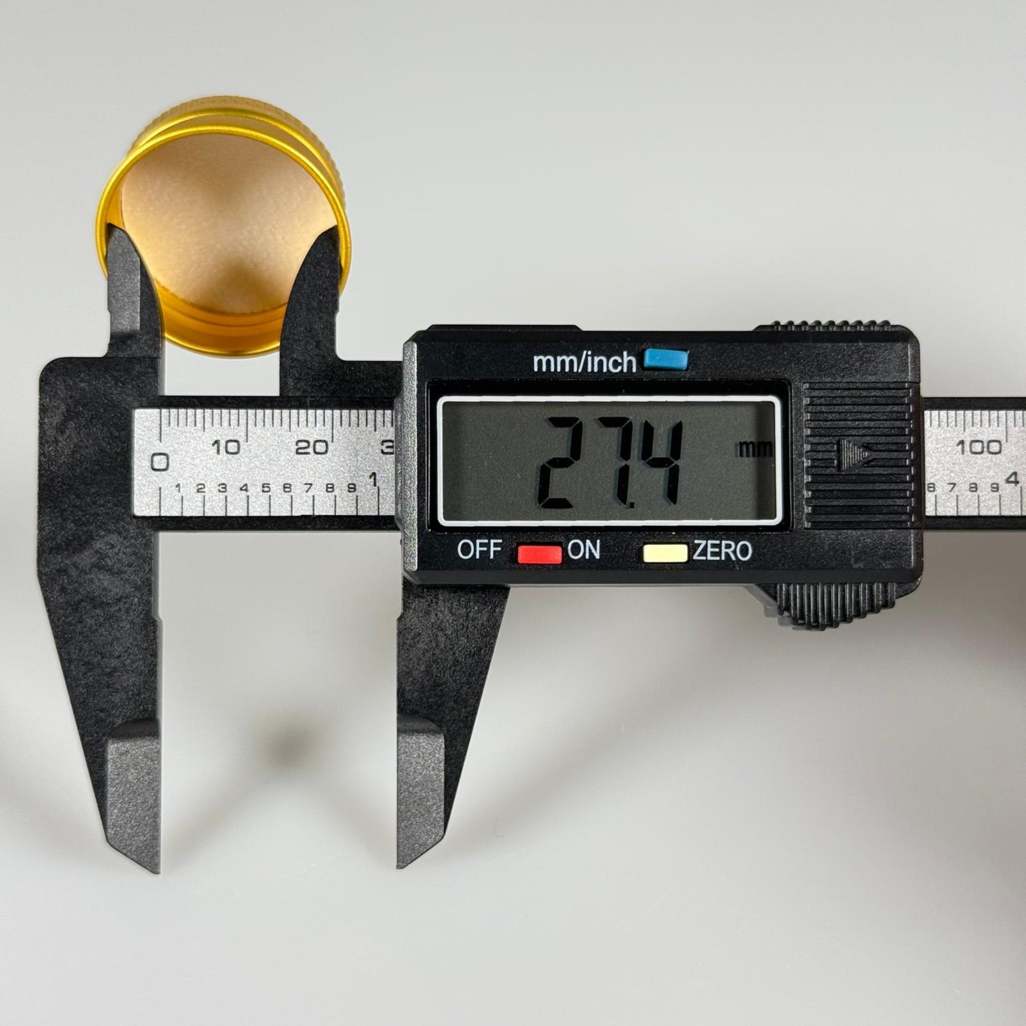 28 MM VİDALI GOLD ALÜMİNYUM METAL KAPAK SERT (COLD BREW ŞİŞE KAPAĞI - SOĞUK KAHVE ŞİŞESİ KAPAĞI)