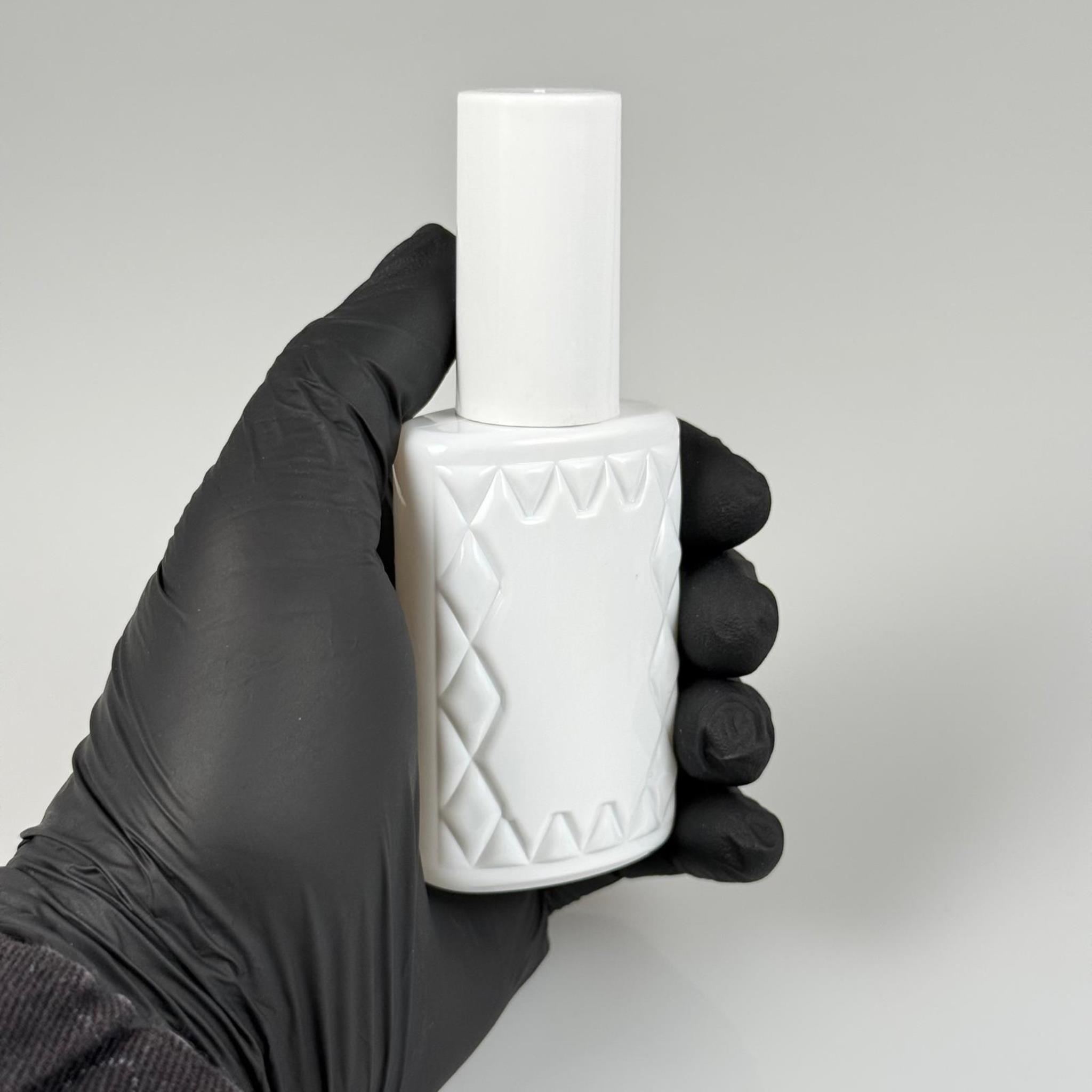 50 CC BEYAZ PET KÖŞELİ PARFÜM ŞİŞESİ  - SİYAH SPREYLİ - BEYAZ KORUMA KAPAKLI - 50 ML PLASTİK PARFÜM - KOLONYA ŞİŞESİ