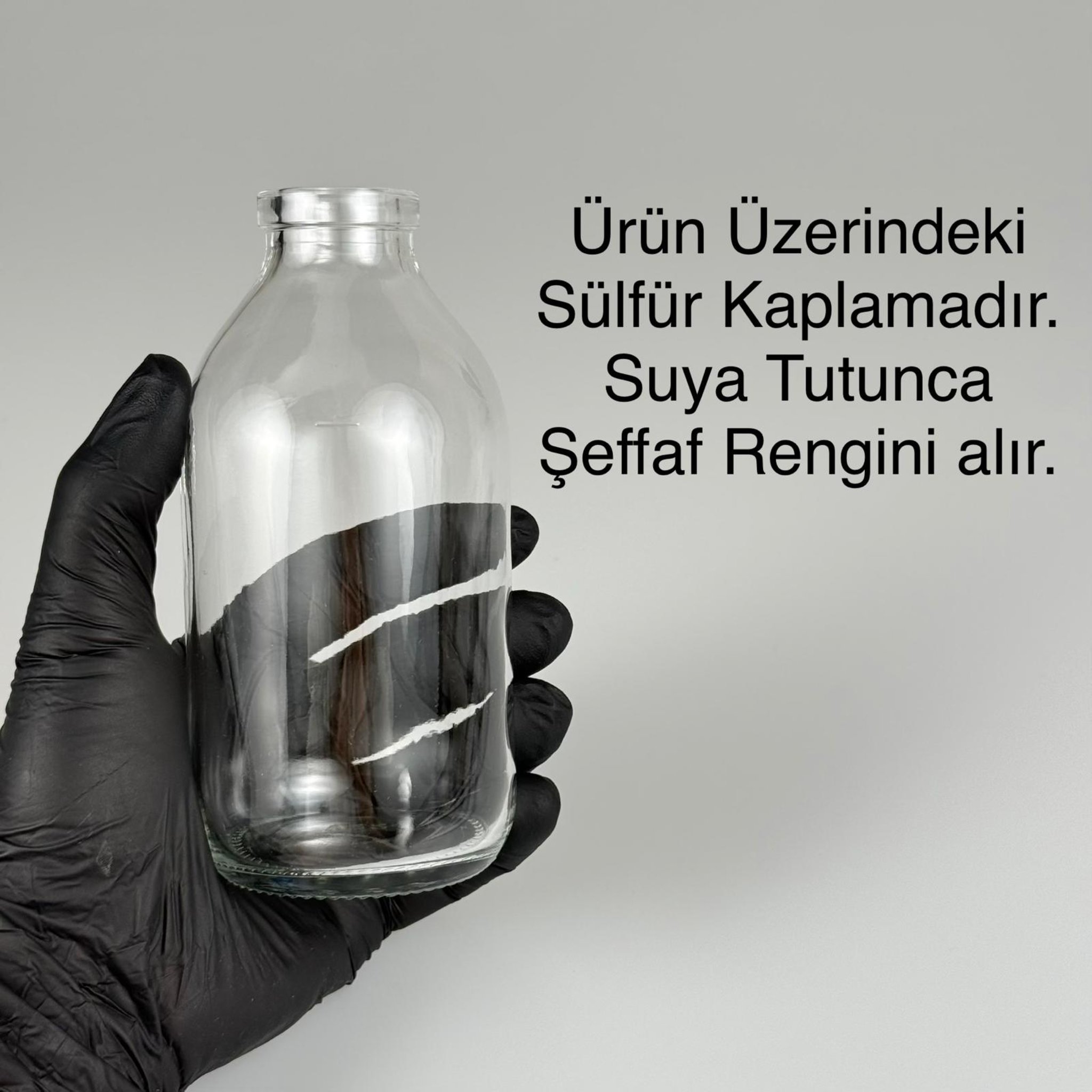 250 CC MANTAR TIPALI CAM ŞİŞE - GENİŞ AĞIZLI MANTAR TIPALI CAM ŞİŞE 250 ML - ŞEFFAF