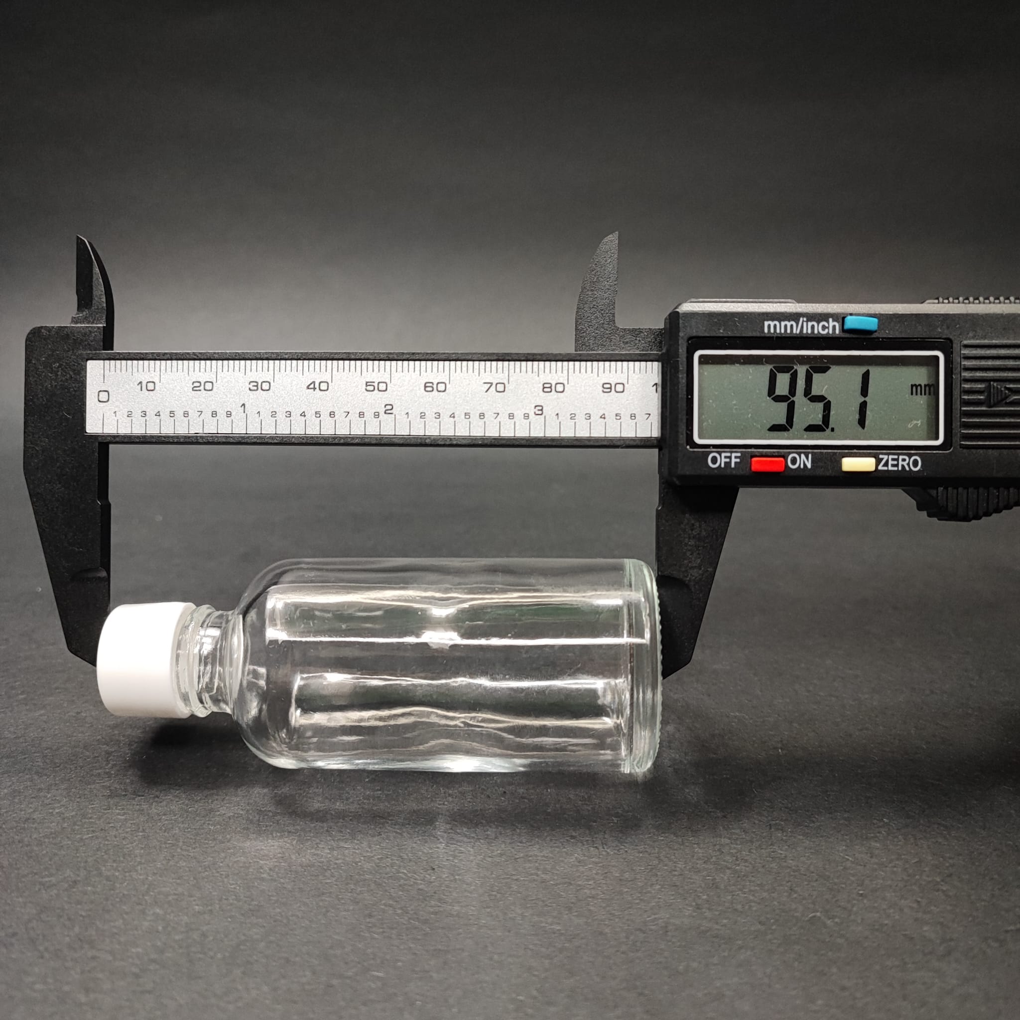 50 CC ŞEFFAF CAM ŞİŞE + KENDİNDEN CONTALI SIZDIRMAZ BEYAZ KAPAK - 50 ML KAPAKLI CAM ŞİŞE