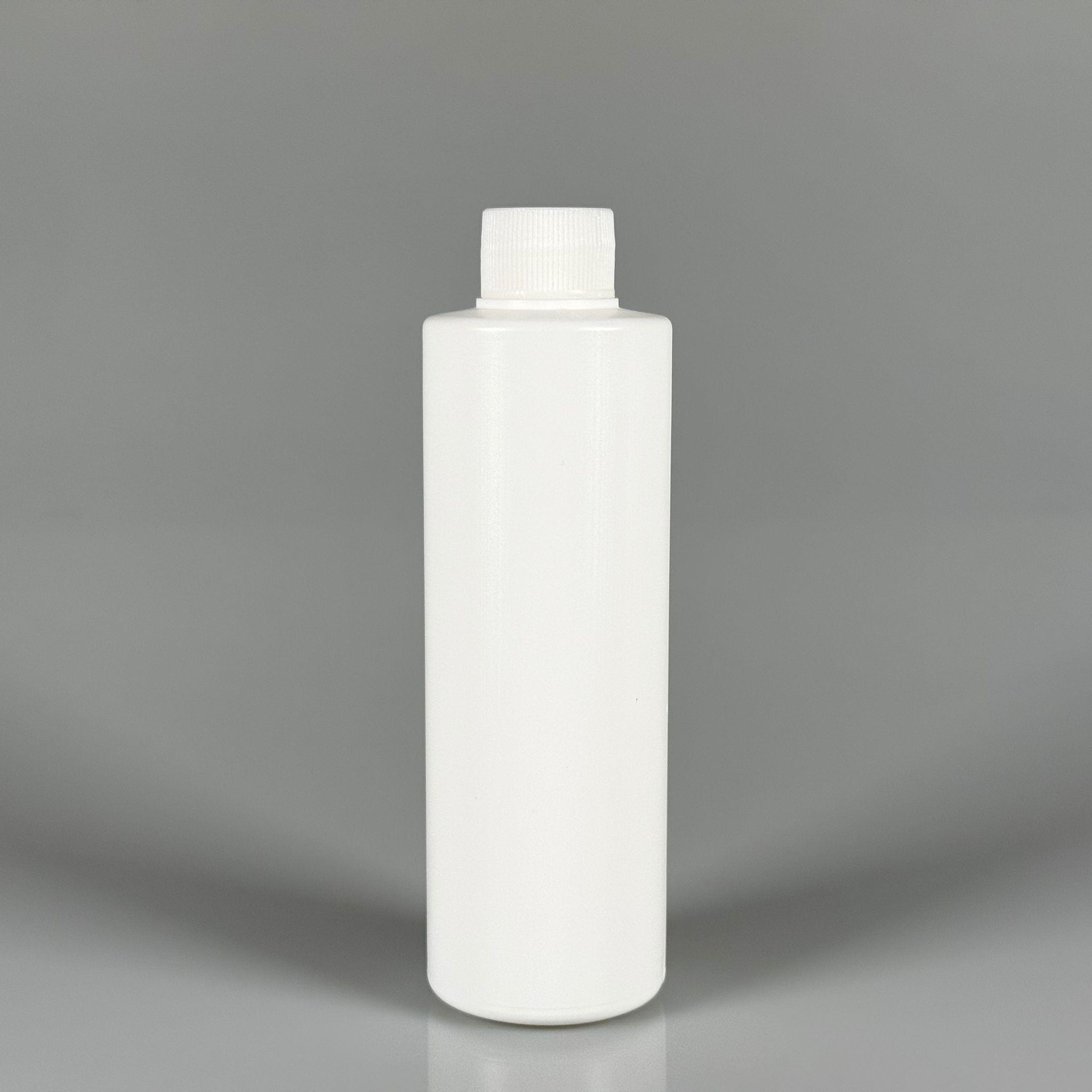 200 CC (SİLME 250 CC) BEYAZ SİLİNDİR MODEL MAT SERT POLİETİLEN ŞİŞE - BEYAZ KAPAKLI - 200 ML BEYAZ PLASTİK ŞİŞE