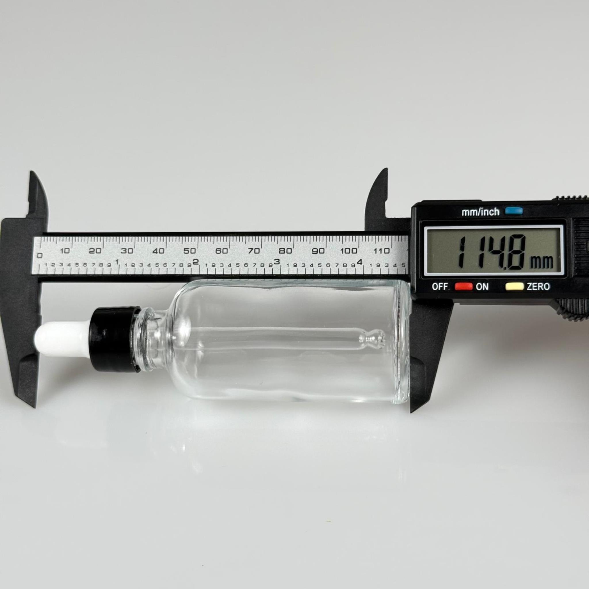 50 CC ŞEFFAF CAM DAMLALIKLI ŞİŞE - BEYAZ EMZİK + SİYAH DÜZ KAPAK + CAM PİPET TAKIM - 50 ML DAMLALIKLI ŞİŞE SETİ