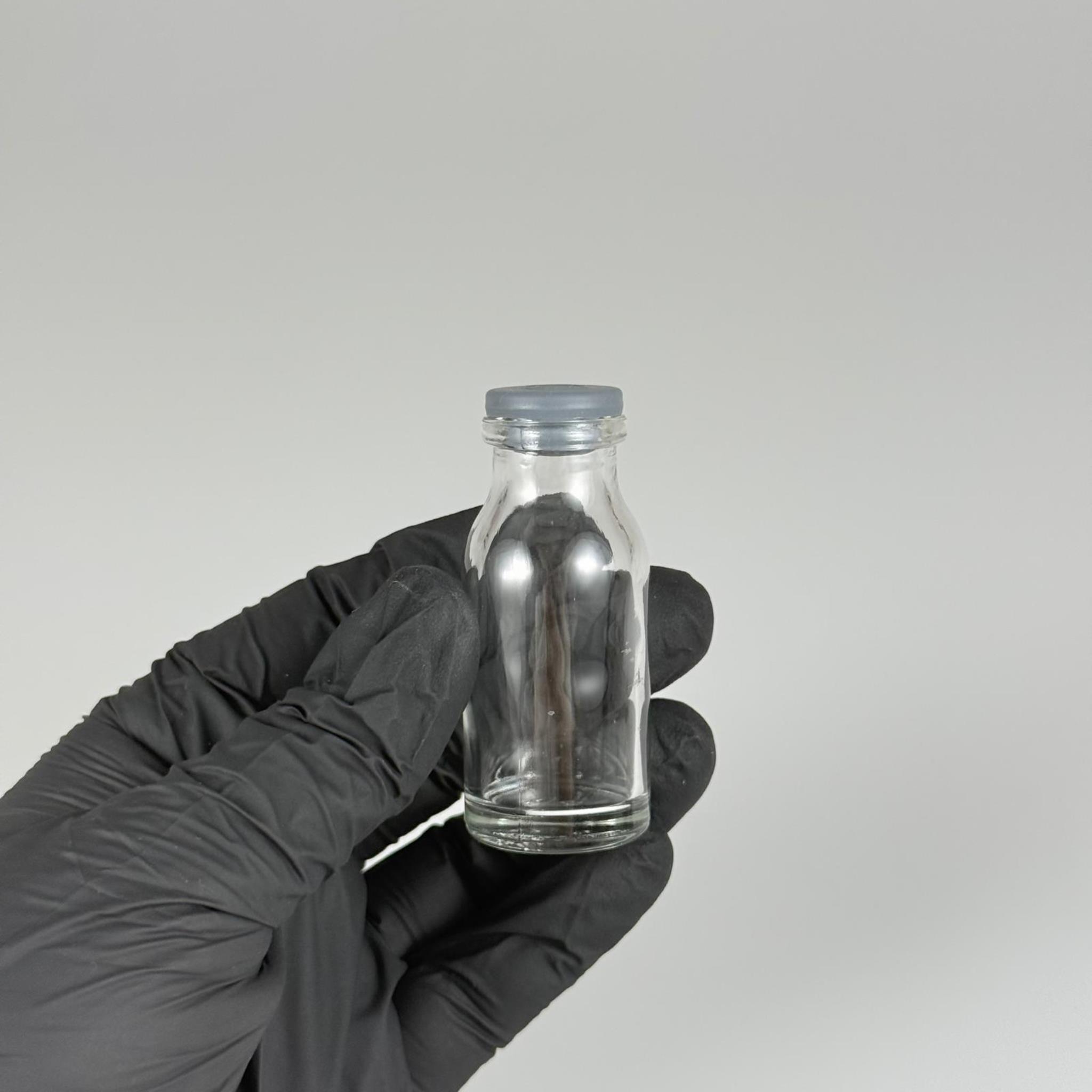 FLAKON CAM ŞİŞE 15 ML + BUTİL KAUÇUK TIPA 20 MM - ŞEFFAF CAM İLAÇ, ECZA, PENİSİLİN, MEDİKAL, LABORATUVAR, FARMASÖTİK ŞİŞELERİ