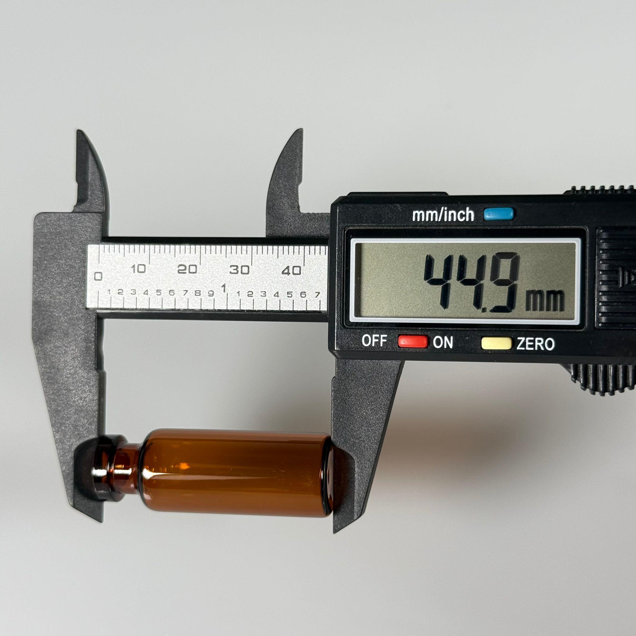 BOROSİLİKAT AMBER CAM ŞİŞE - 4 CC - 16x45 MM - ÇEKME CAM BORU FLAKON İNCE PENİSİLİN ŞİŞESİ - AĞIZ ÇAPI 13 MM