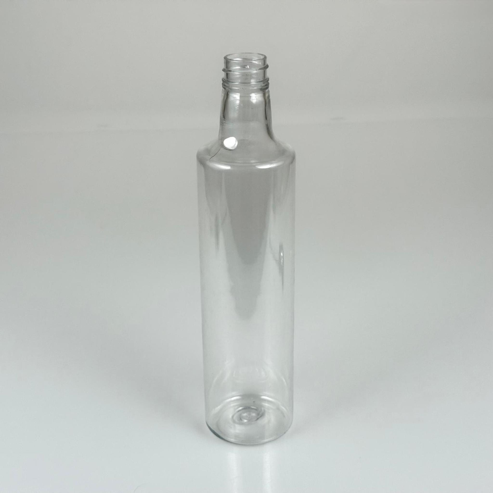 500 CC DORİKA SİLİNDİR PET ŞİŞE - 28 AĞIZ KAPAKSIZ -  (60 GR) CAM GÖRÜNÜMLÜ SERT KALIN KIRILMAZ 500 ML SİLİNDİR PLASTİK ŞİŞE