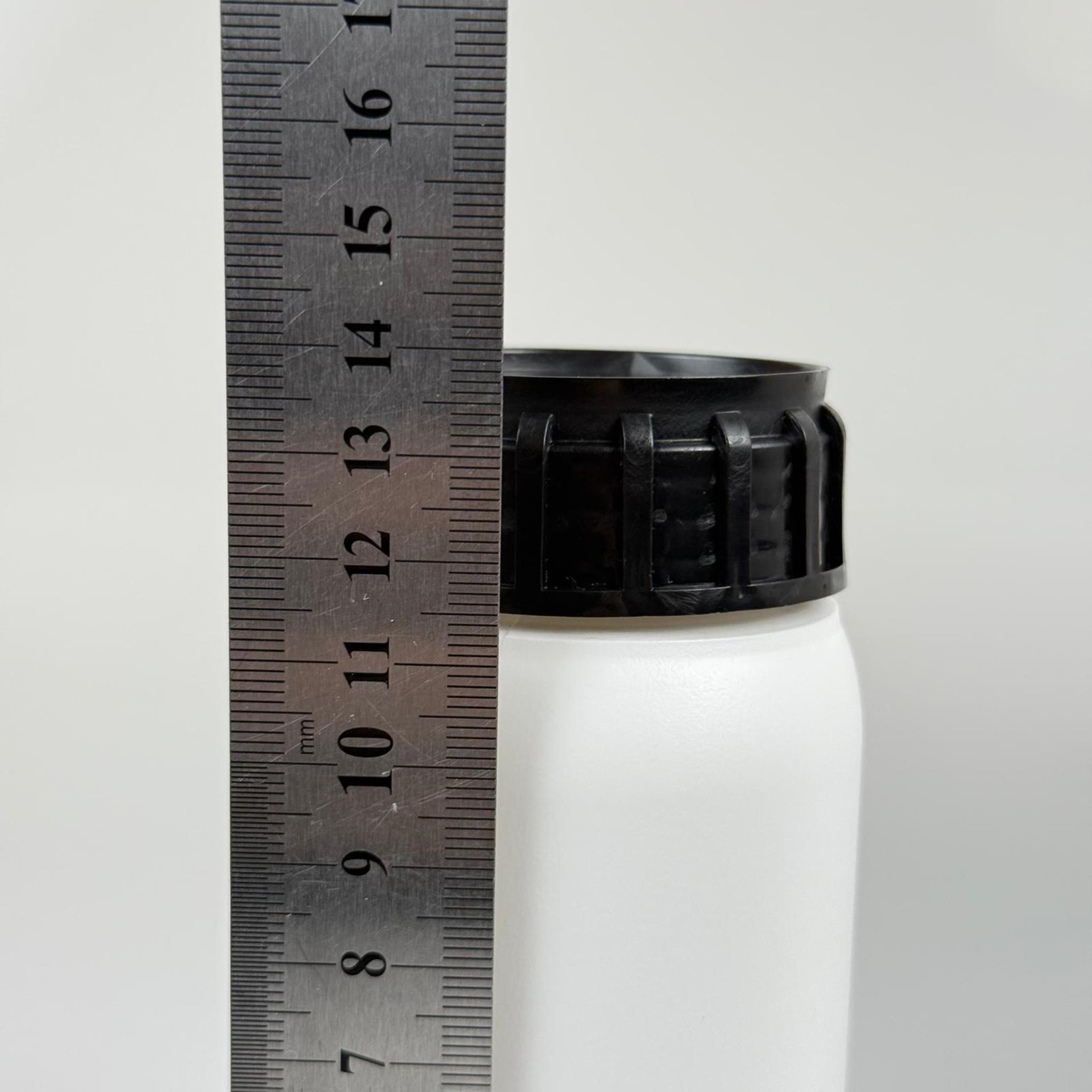 0,25 LT ZİRAİ İLAÇ BİDONU BEYAZ + SİYAH ALÜMİNYUM FOLYOLU İNDİKSİYON CONTA SK50 KAPAK + KENDİNDEN YAPIŞKANLI KÖPÜK CONTALI - 250 CC PE POLİETİLEN TARIM BİDON