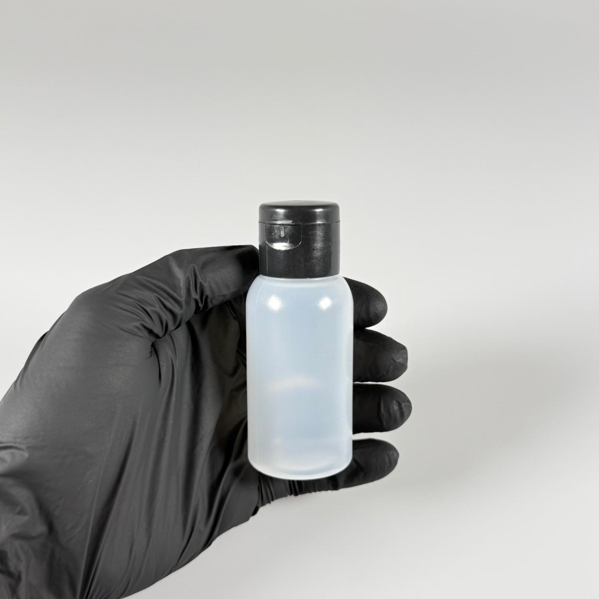 50 ML SIKILABİLİR YUMUŞAK POLİETİLEN PE PLASTİK ŞİŞE - SİYAH FLİPTOP AKITICI ŞAMPUAN KAPAKLI - 50 cc sos, yağ, kartuş, mürekkep vb için boş şişeler