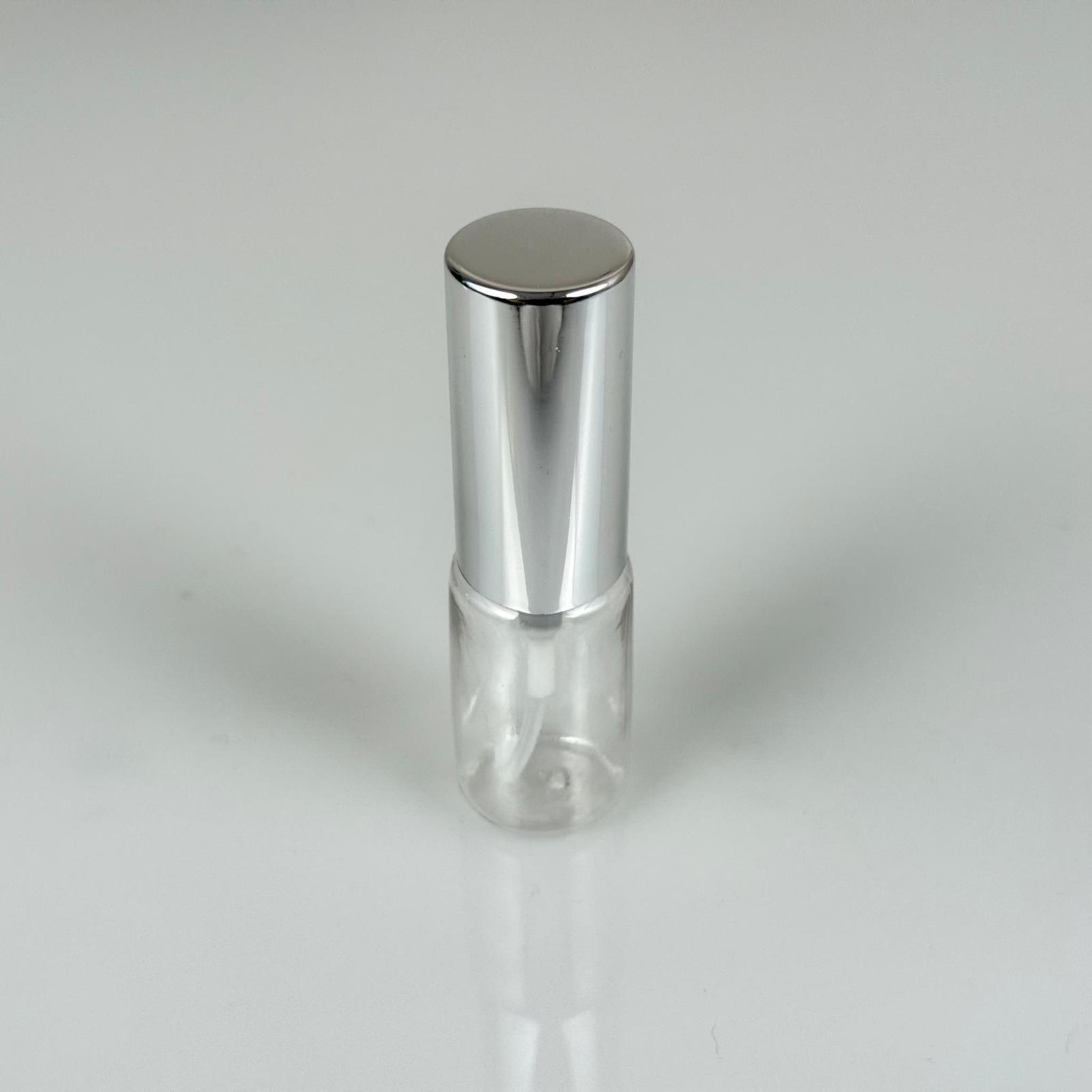 10 ML PET KOLONYA, PARFÜM VB ŞİŞELERİ - METAL ALÜMİNYUM GÜMÜŞ KAPAK + VİDALI SPREY + 10 CC SHOT ŞİŞE SET TAKIM