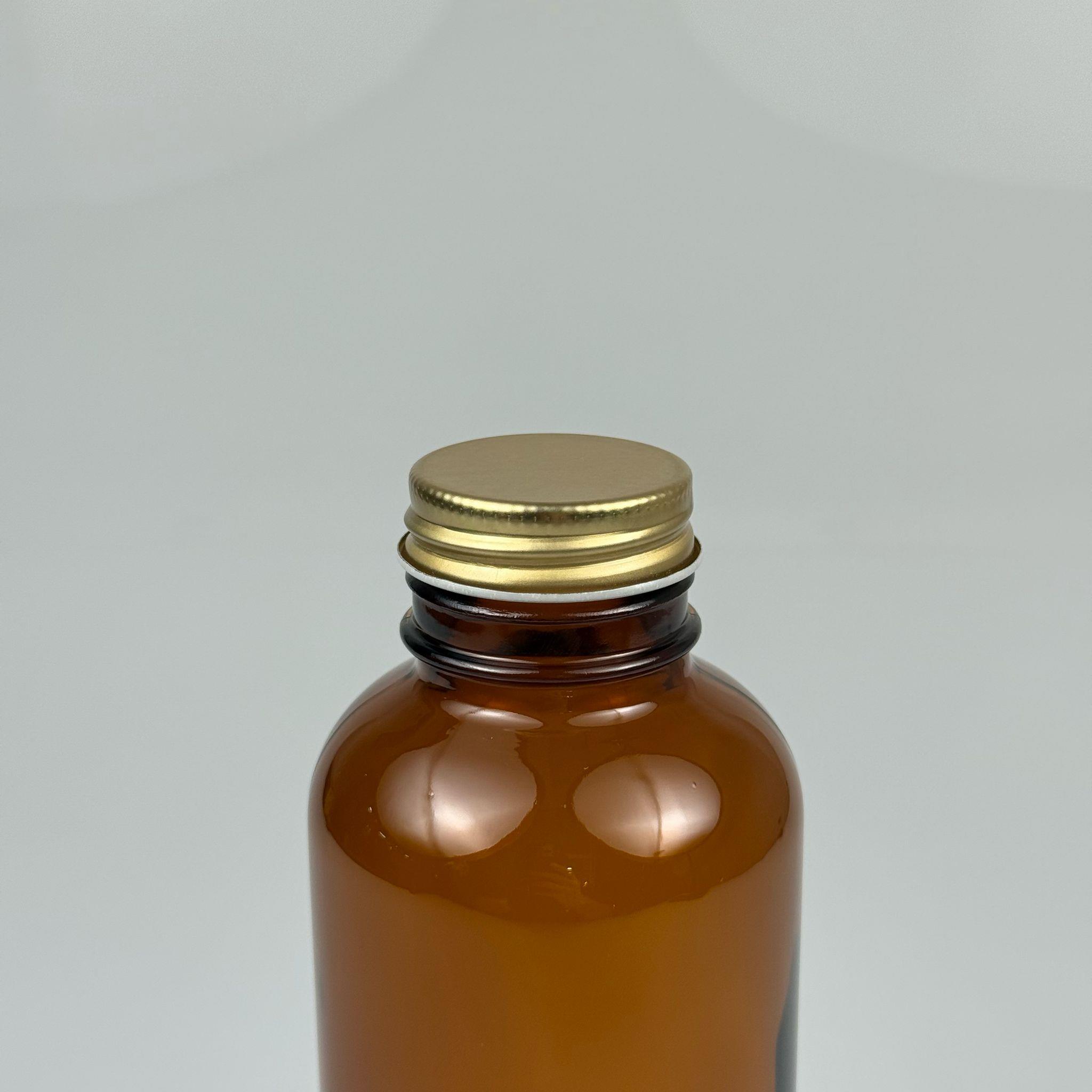 500 CC ENDÜSTRİYEL, KEVITA MODEL GENİŞ AĞIZLI AMBER CAM ŞİŞE - CONTALI GOLD METAL KAPAKLI - 500 ML CAM KAHVERENGİ ECZA, ZEYTİNYAĞI, ÇEREZ, GRANÜR KAHVE, COLDBREW VB İÇİN ÇOK AMAÇLI CAM ŞİŞELER