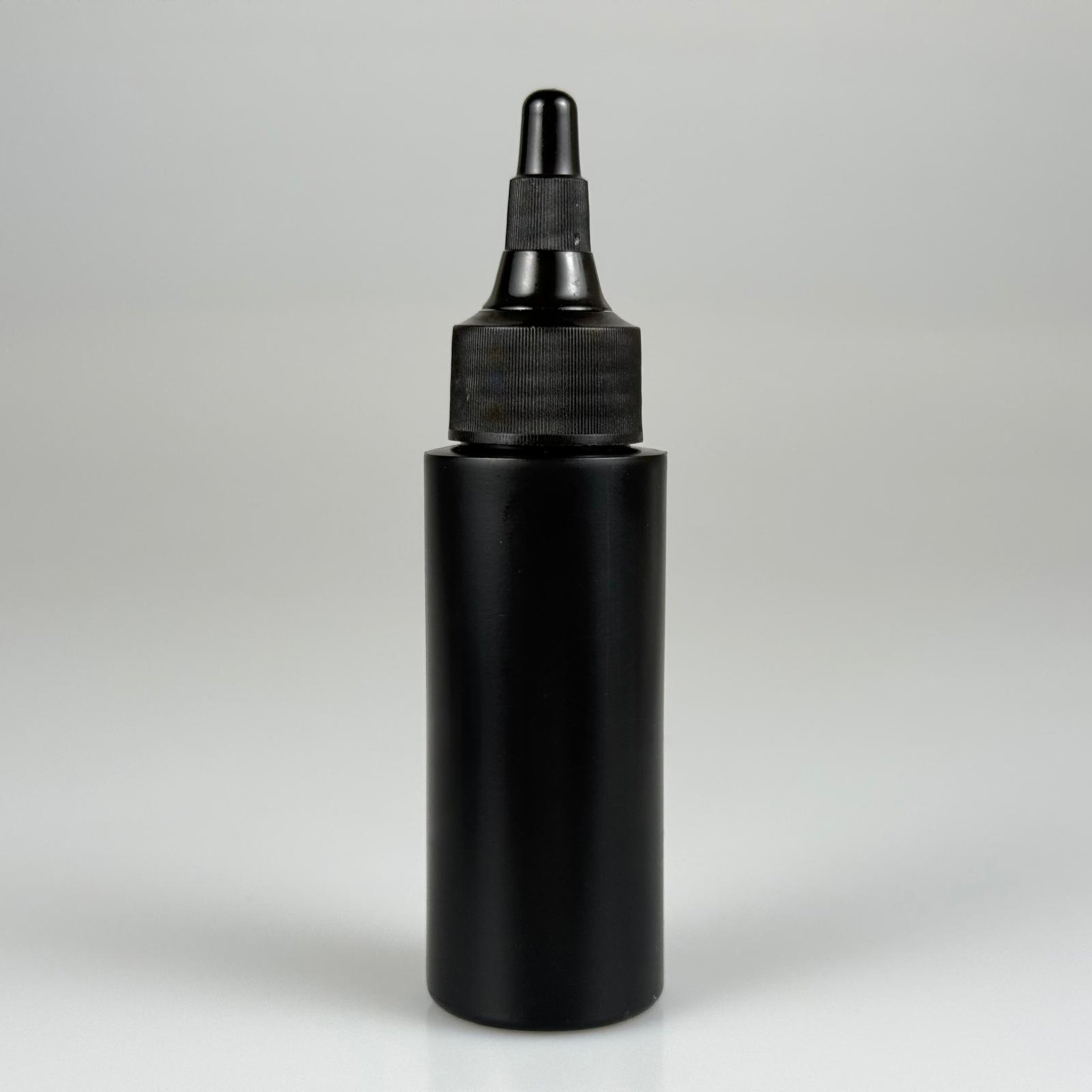 50 CC SİYAH POLİETİLEN PLASTİK ŞİŞE - 24 MM SİYAH ASANSÖR KAPAKLI  - 50 ML KAPAKLI PLASTİK ŞİŞE