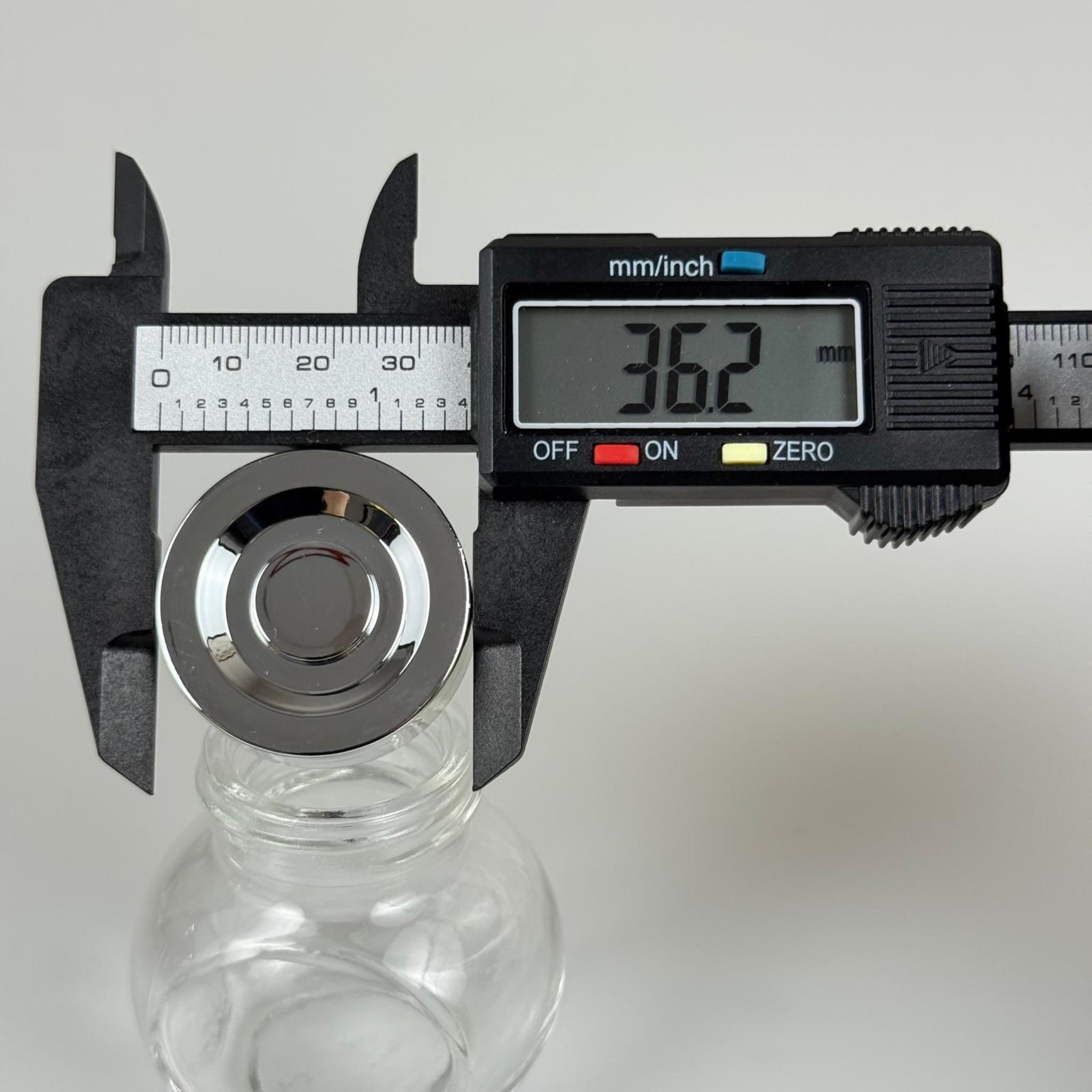 40 CC YATIK KAVANOZ - GÜMÜŞ KAPAKLI - 40 ML ÇİFT DİPLİ MİNİ BAHARAT KAVANOZU