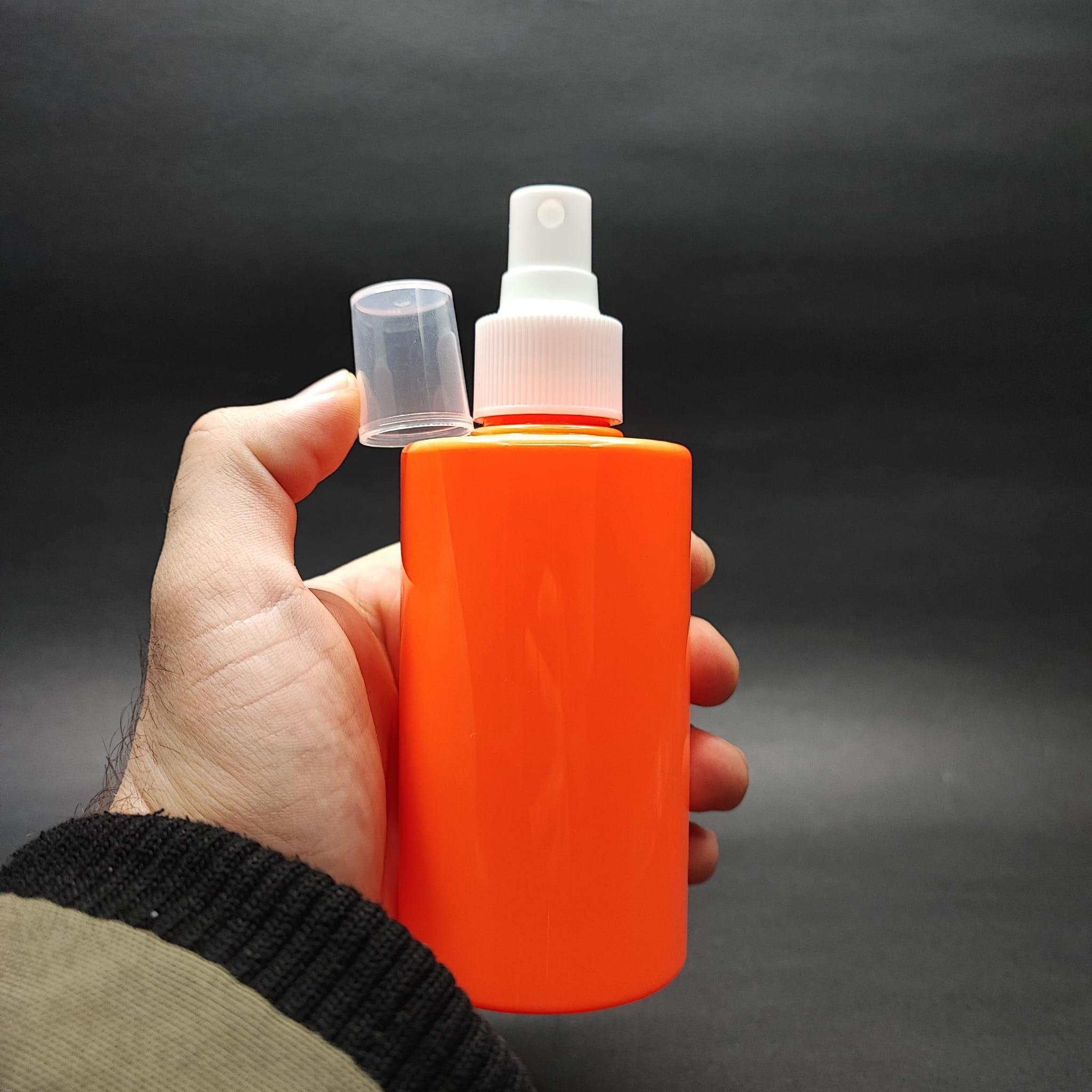 200 CC KÜT BOYUNLU SİLİNDİR PET ŞİŞE (24 GR) - BEYAZ SPREYLİ - 200 ML PLASTİK ŞİŞE - TURUNCU