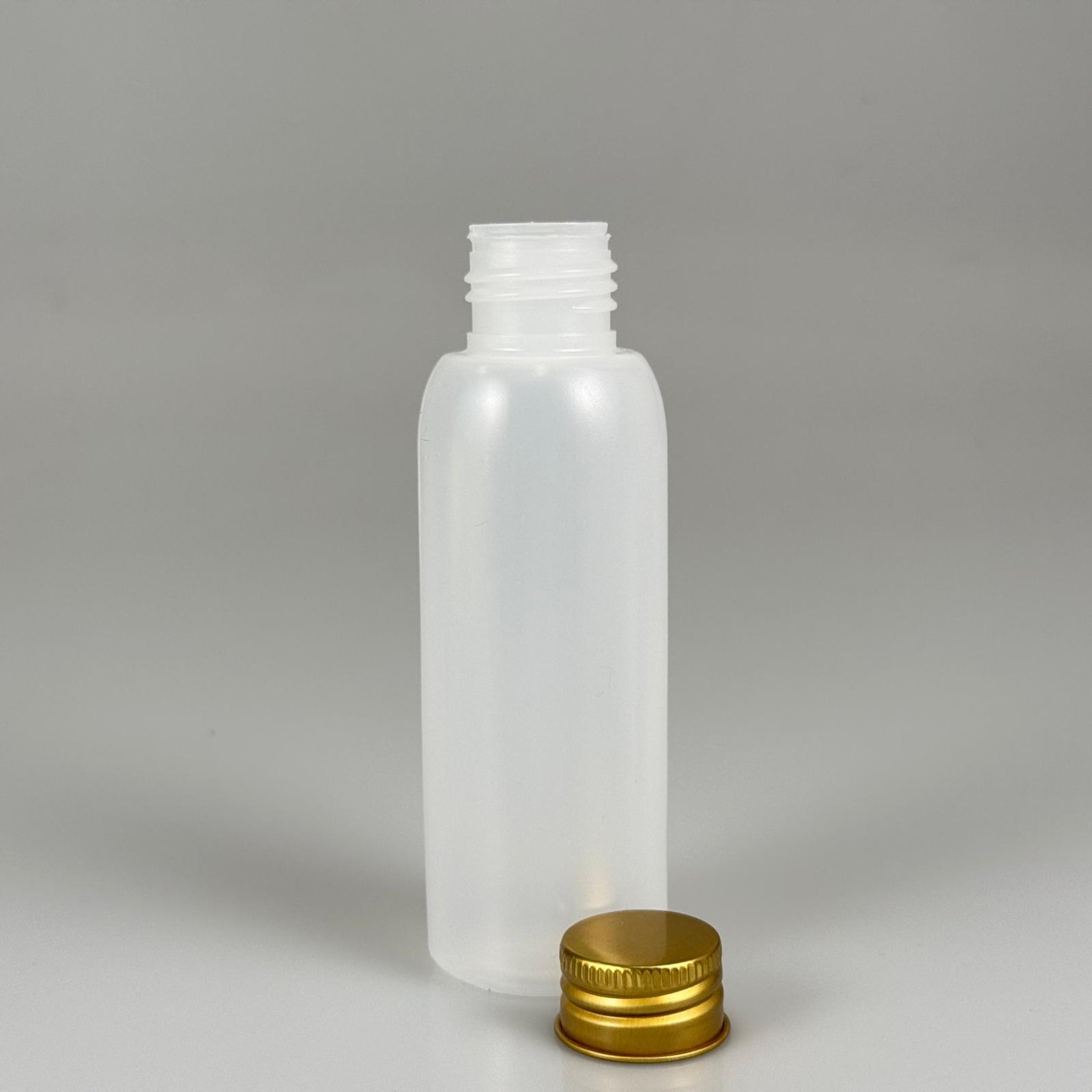 100 ML SIKILABİLİR YUMUŞAK PE POLİETİLEN PLASTİK ASETON ŞİŞESİ ( 24 AĞIZ ) + KÖPÜK CONTALI GOLD METAL ALÜMİNYUM KAPAKLI KOLONYA TIPALI TAKIM - 100 cc sos, yağ, kartuş, mürekkep vb için boş şişeler