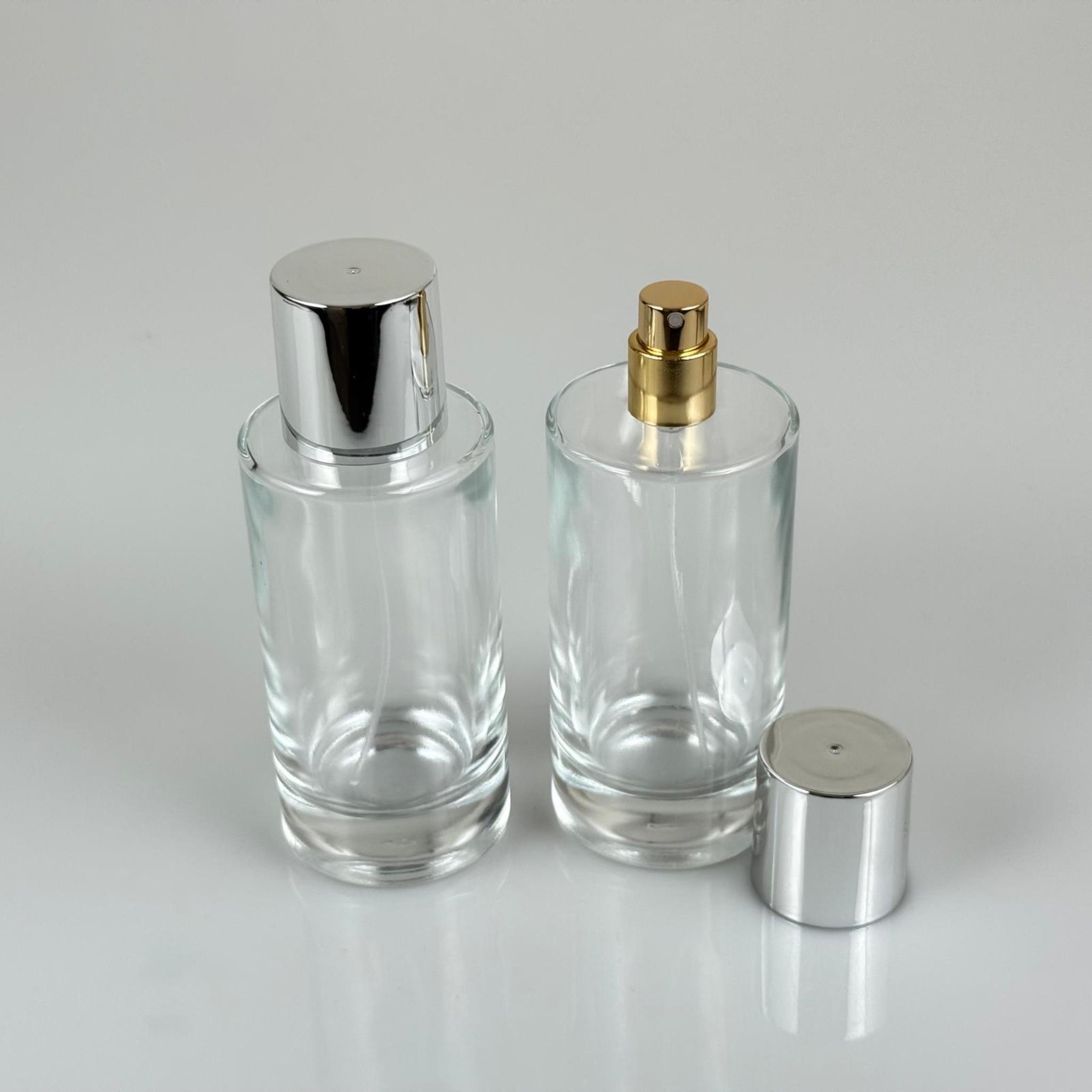 100 ML SİLİNDİR MODEL SAVAGE PARFÜM ŞİŞESİ - GOLD METAL SPREYLİ + GÜMÜŞ GENİŞ KAPAKLI (AĞIZ 15 MM GEÇME KOLAY KAPAMA)