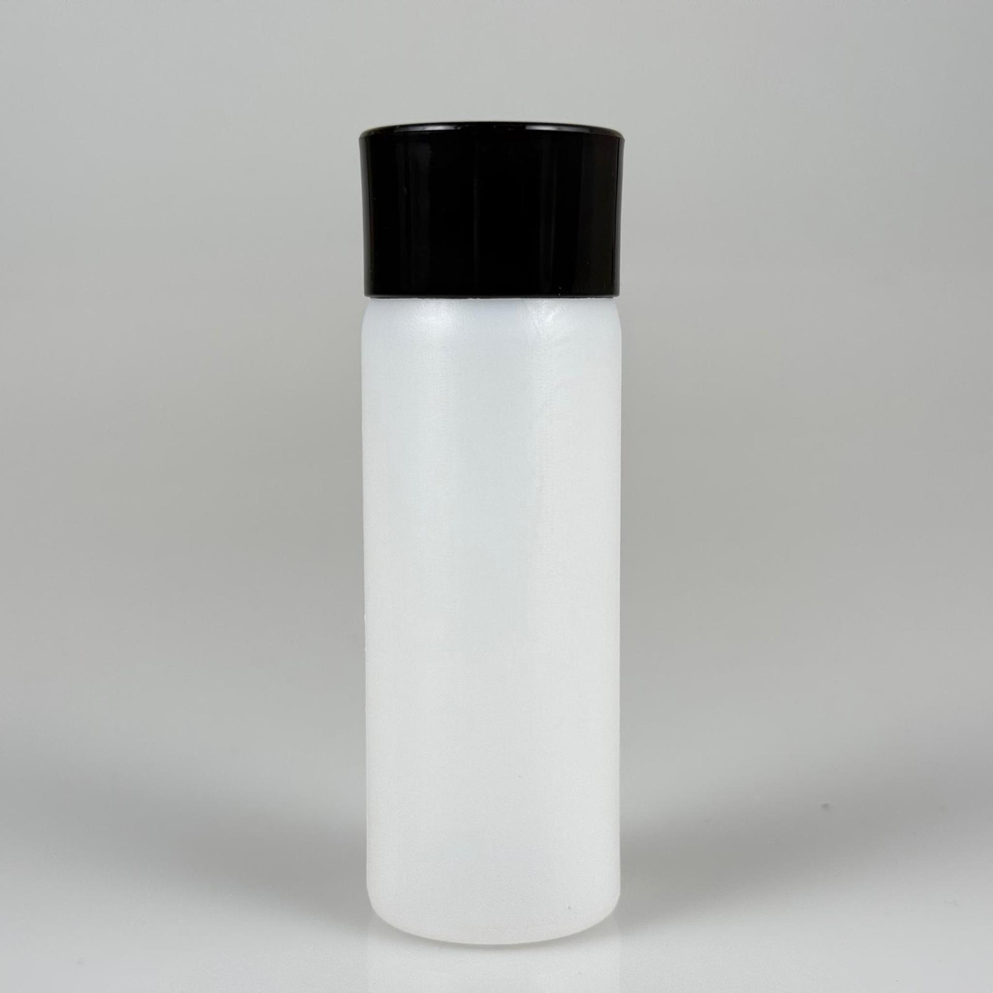 100 CC NATÜREL SERT POLİETİLEN ŞİŞE + SİYAH GENİŞ PLASTİK KAPAKLI ( 24 MM ) + PLASTİK TIPALI - 100 ML SERT POLİETİLEN ASETON ŞİŞESİ