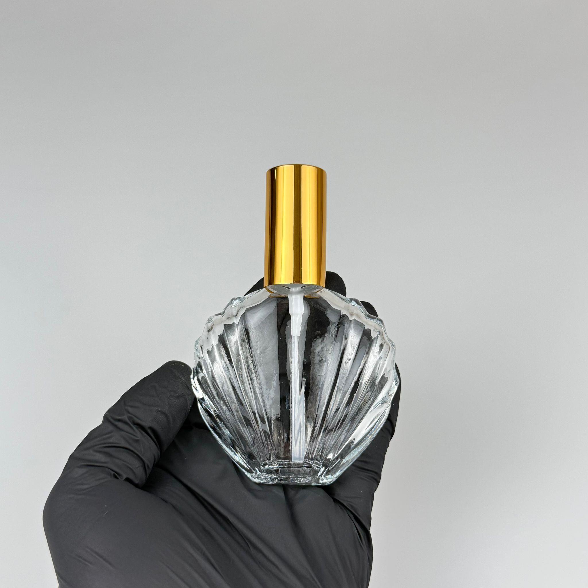45 CC İSTİRİDYE MODEL CAM ŞİŞE - VİDALI GOLD SPREYLİ PARFÜM KOLONYA ŞİŞESİ TAKIM - 45 ML PRESTİJLİ ŞİŞE
