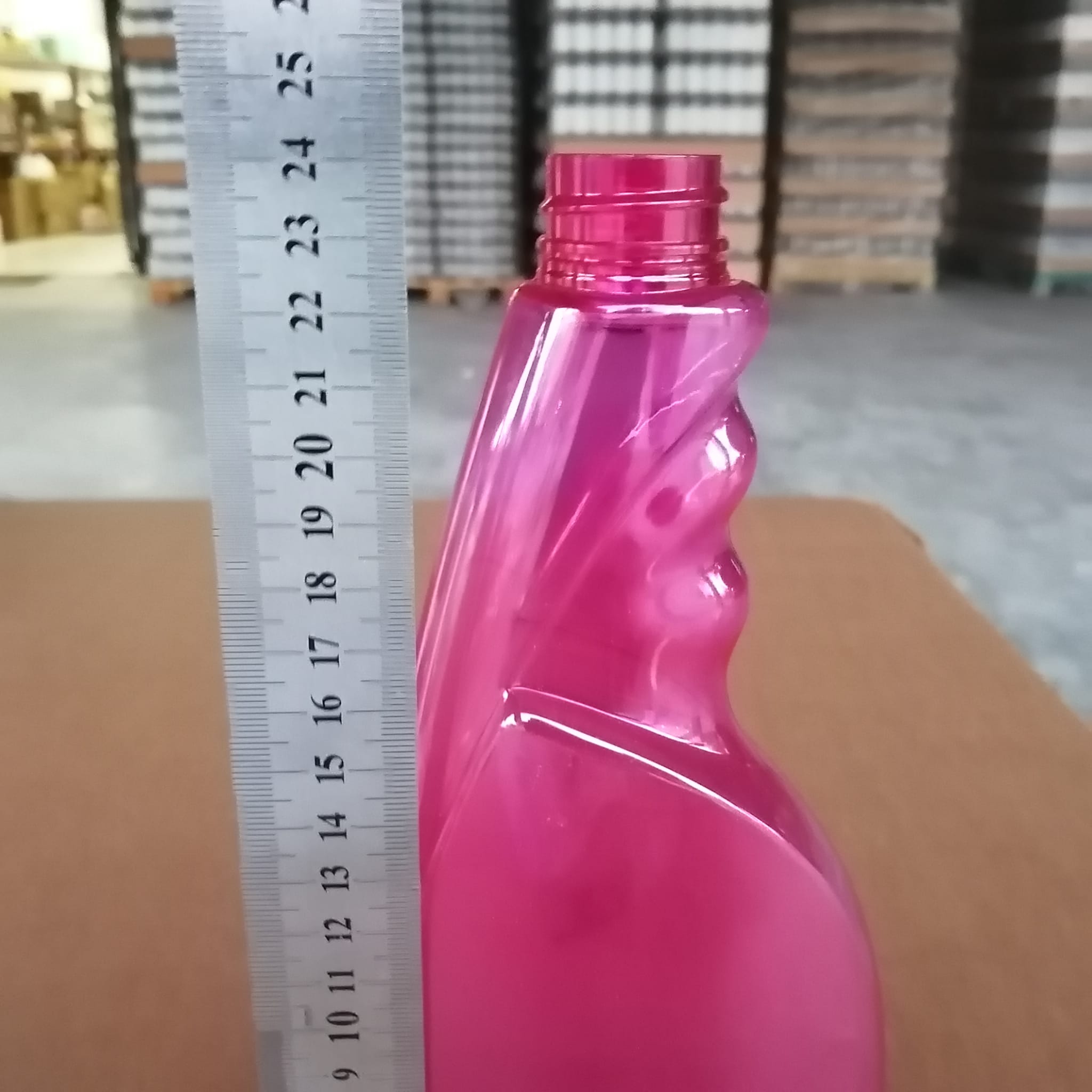 500 CC YASSI PEMBE PET ŞİŞE KAPAKSIZ (28 AĞIZ) - 500 ML BOŞ CAM SİL ŞİŞESİ - YASSI CAMSİL ŞİŞESİ