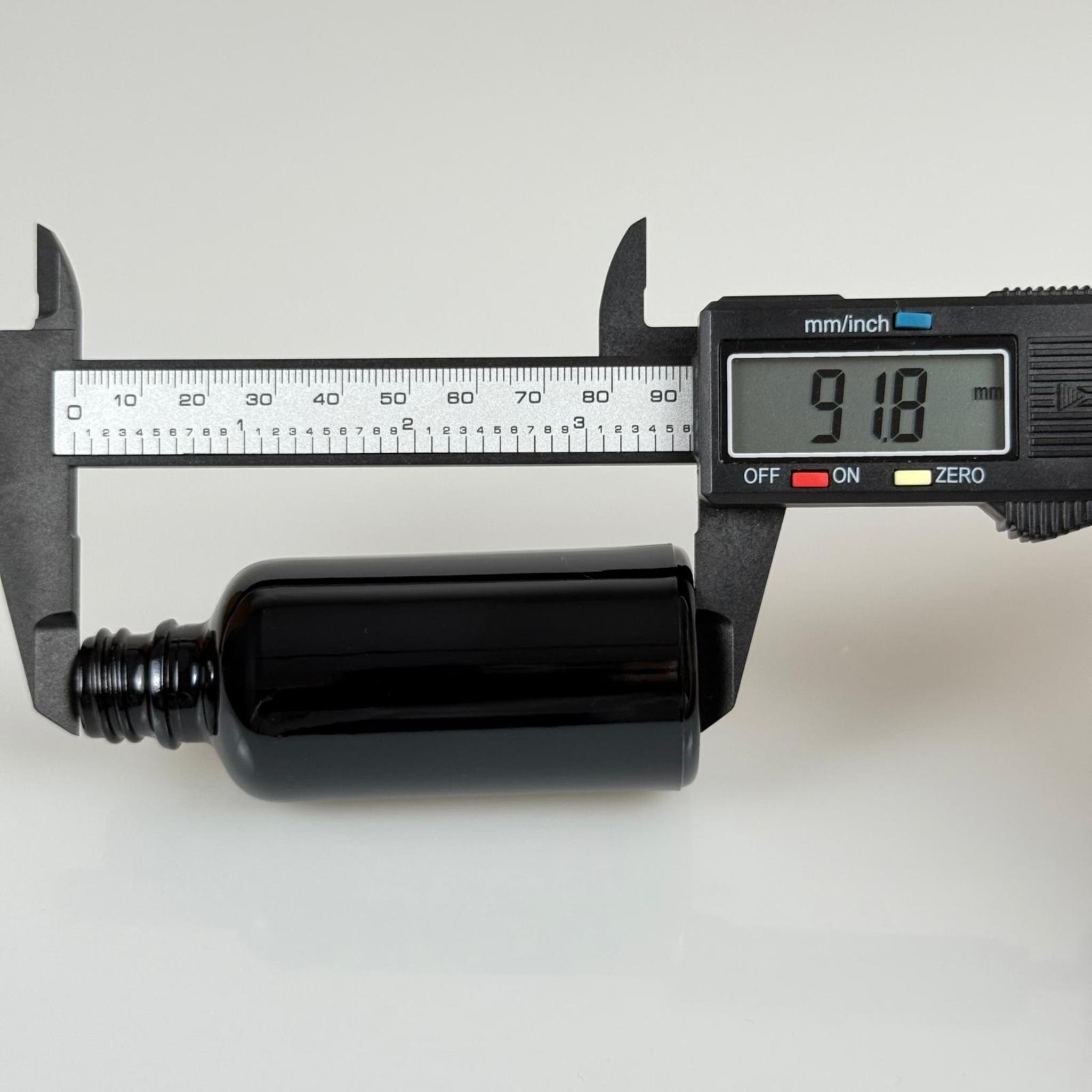 50 CC SİYAH CAM ŞİŞE KAPAKSIZ (18 AĞIZ) - 50 ML CAM ŞİŞE