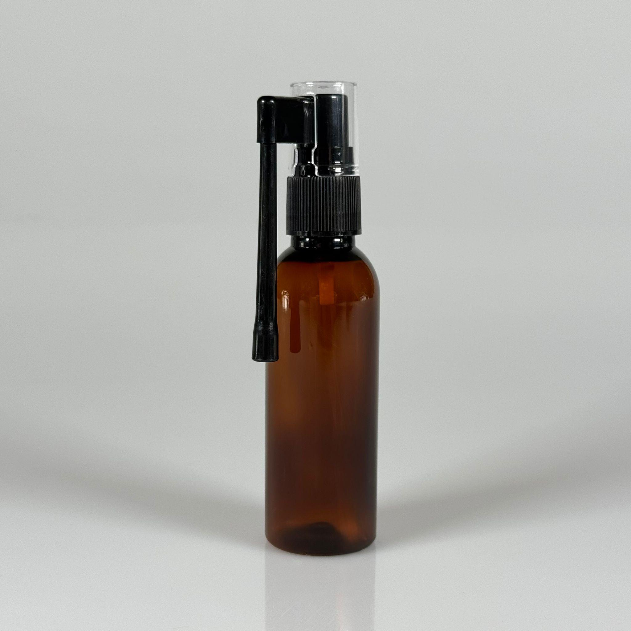 50 ml Farmasötik Plastik Uzun Nozullu Mist Oral Boğaz Spreyli Amber Plastik Şişe - 50 CC SİYAH ORAL BOĞAZ SPREYLİ PET ŞİŞE