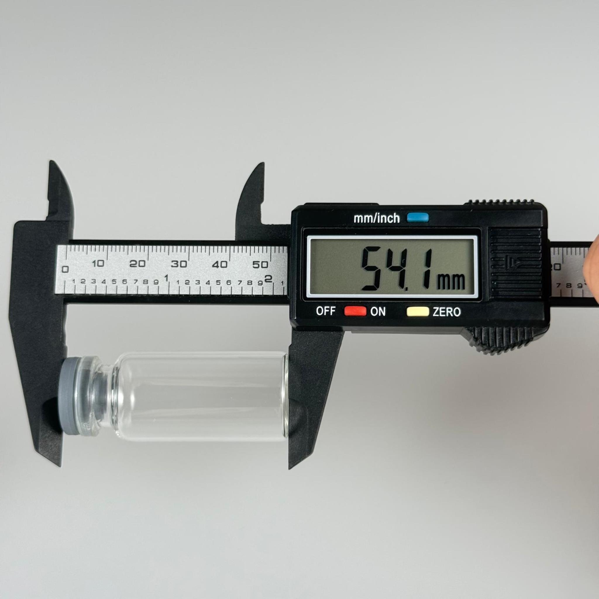 22x50 MM İNCE BOROSİLİKAT FLAKON CAM ŞİŞE 10 ML + BUTİL KAUÇUK TIPA 20 MM - ŞEFFAF CAM İLAÇ, ECZA, PENİSİLİN, MEDİKAL, LABORATUVAR, FARMASÖTİK ŞİŞELERİ