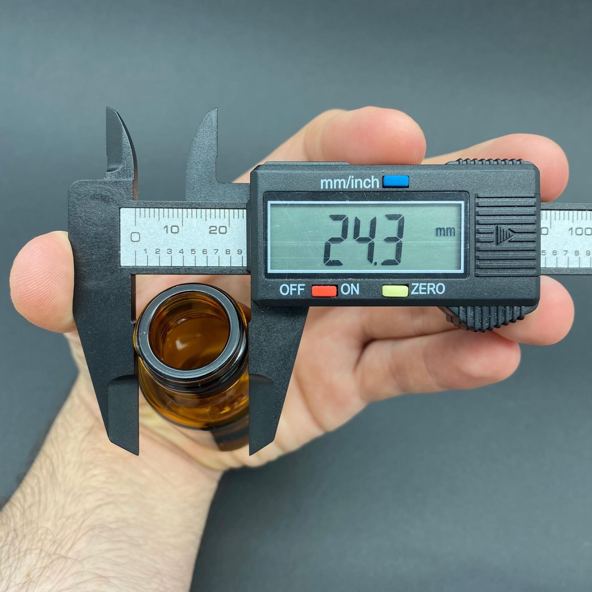 30 CC AMBER CAM ŞİŞE KAPAKSIZ (25 AĞIZ) - 30 ML CAM ŞİŞE - KAHVERENGİ