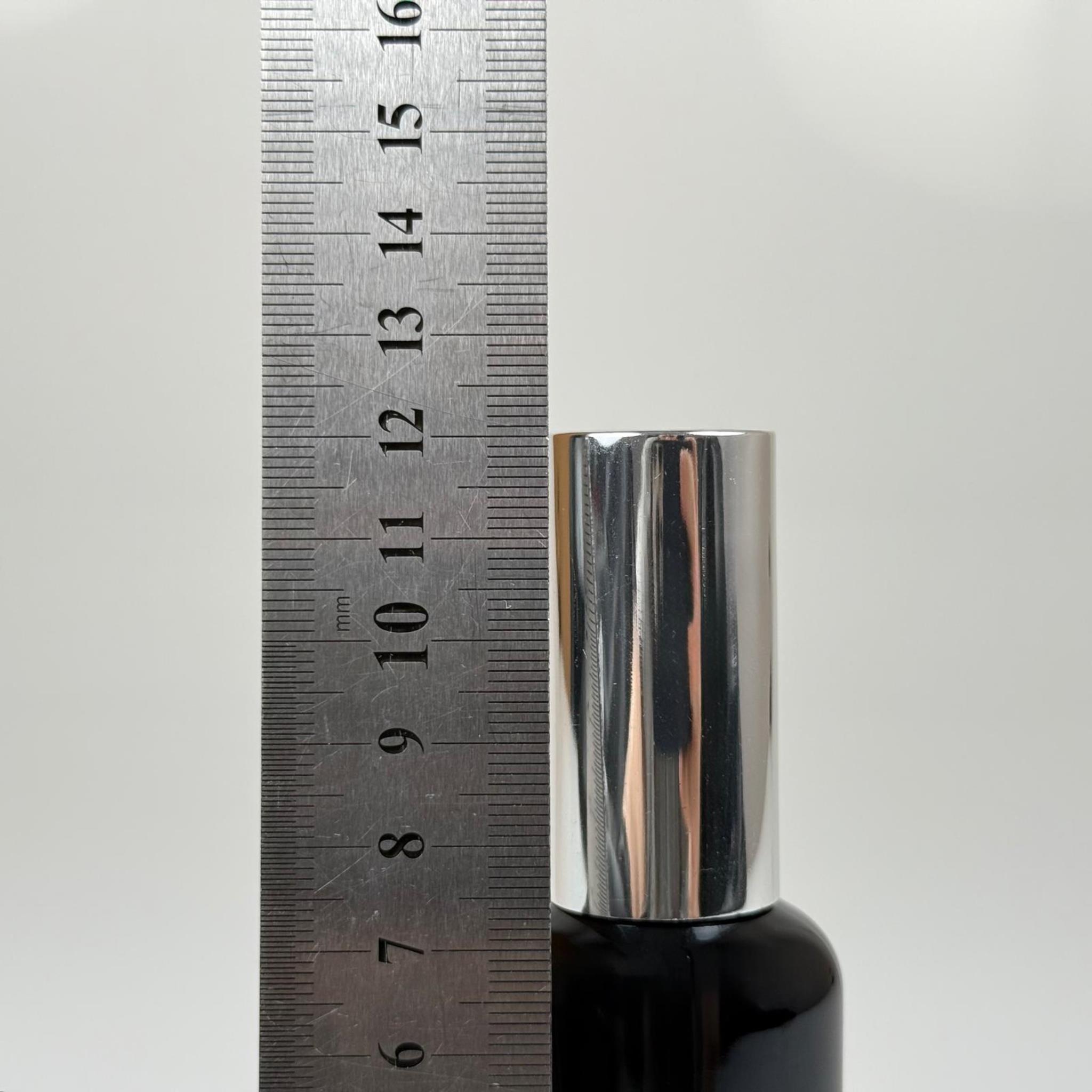 50 ML LÜKS VİDALI VALF ÇEVİRME PARFÜM ŞİŞELERİ - 50 CC SİYAH CAM ŞİŞE - GÜMÜŞ METAL SPREYLİ KAPAKLI SET