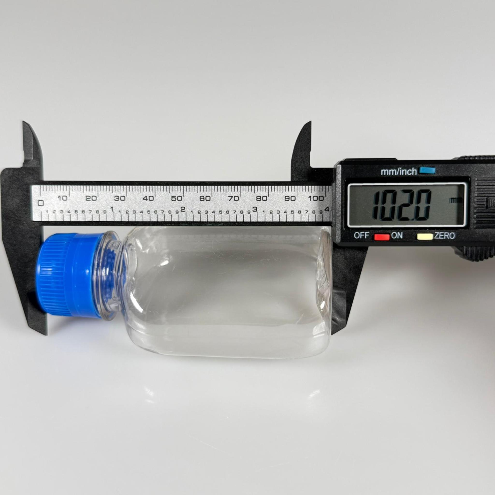 100 CC KİLİTLİ CONTALI KAPAKLI PLASTİK ŞİŞE - 100 ML PET ŞİŞE KALIN (15 GR) - ELLE KAPATARAK KİLİTLENİR SIZDIRMAZ MAVİ KAPAK - NUMUNE ŞİŞESİ