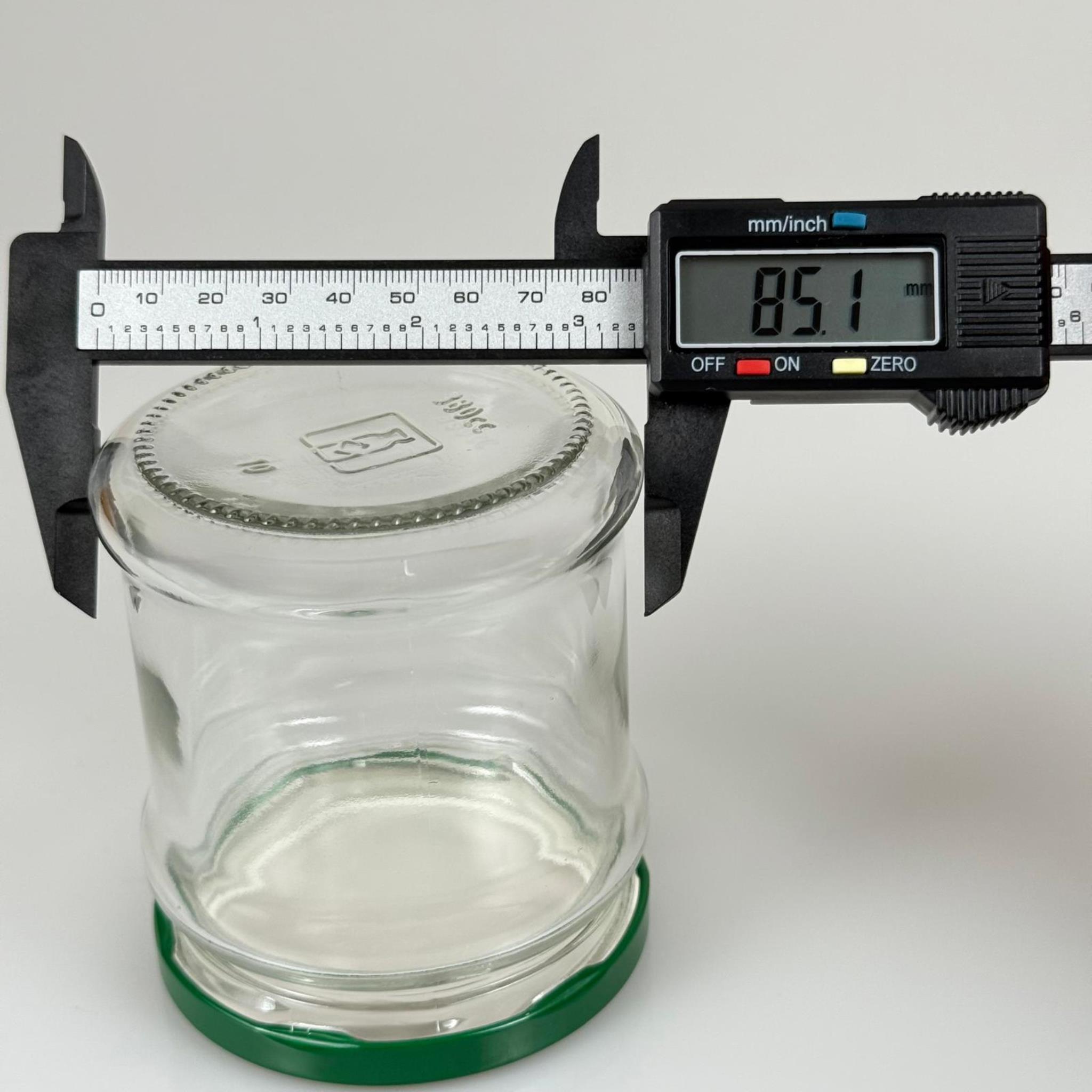 380 CC MAKARA CAM KAVANOZ - KOYU YEŞİL KAPAKLI - 380 ML CAM KAVANOZ