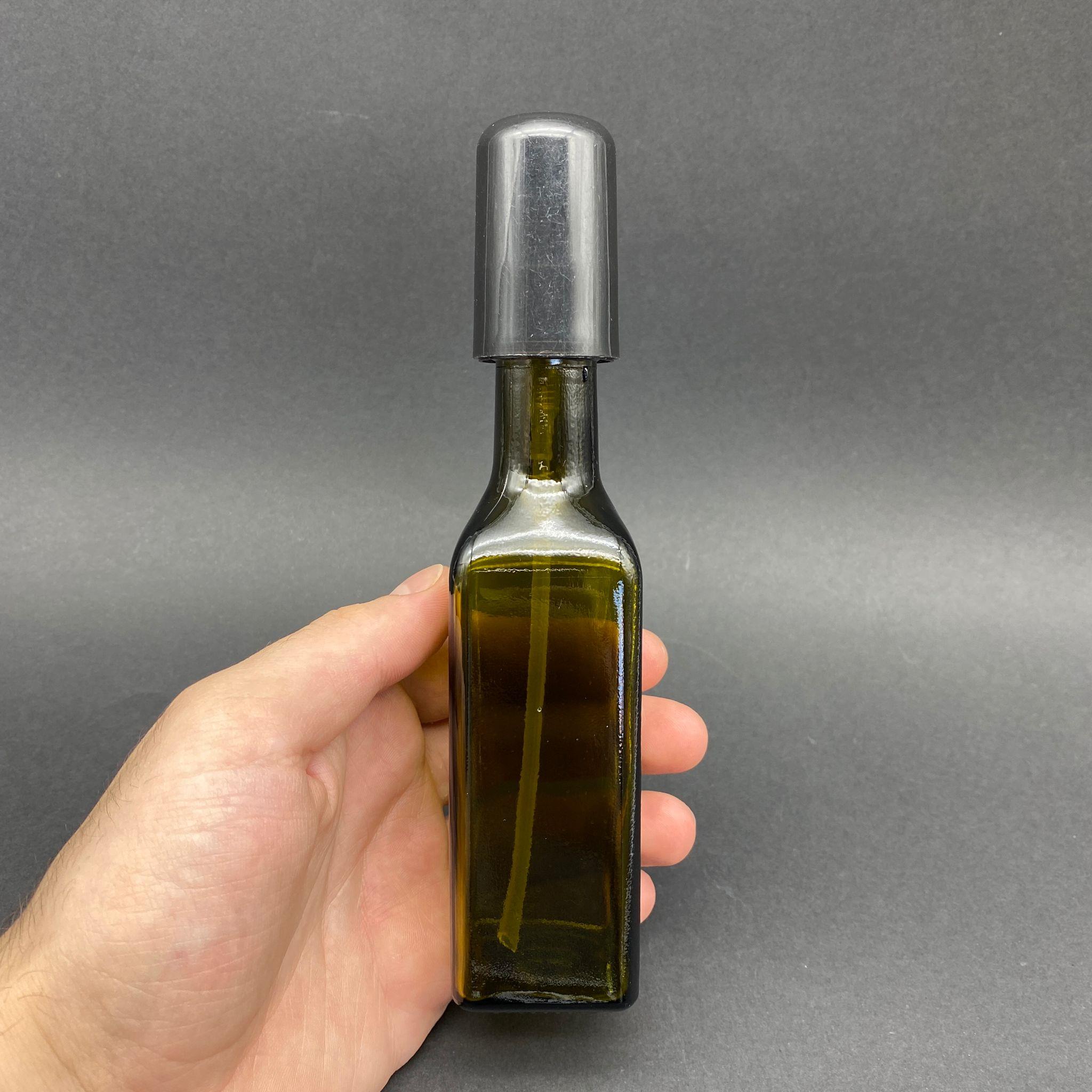 100 CC YEŞİL MARASKA CAM ŞİŞE - SİYAH LOSYON POMPALI - 100 ML KÖŞELİ CAM ŞİŞE